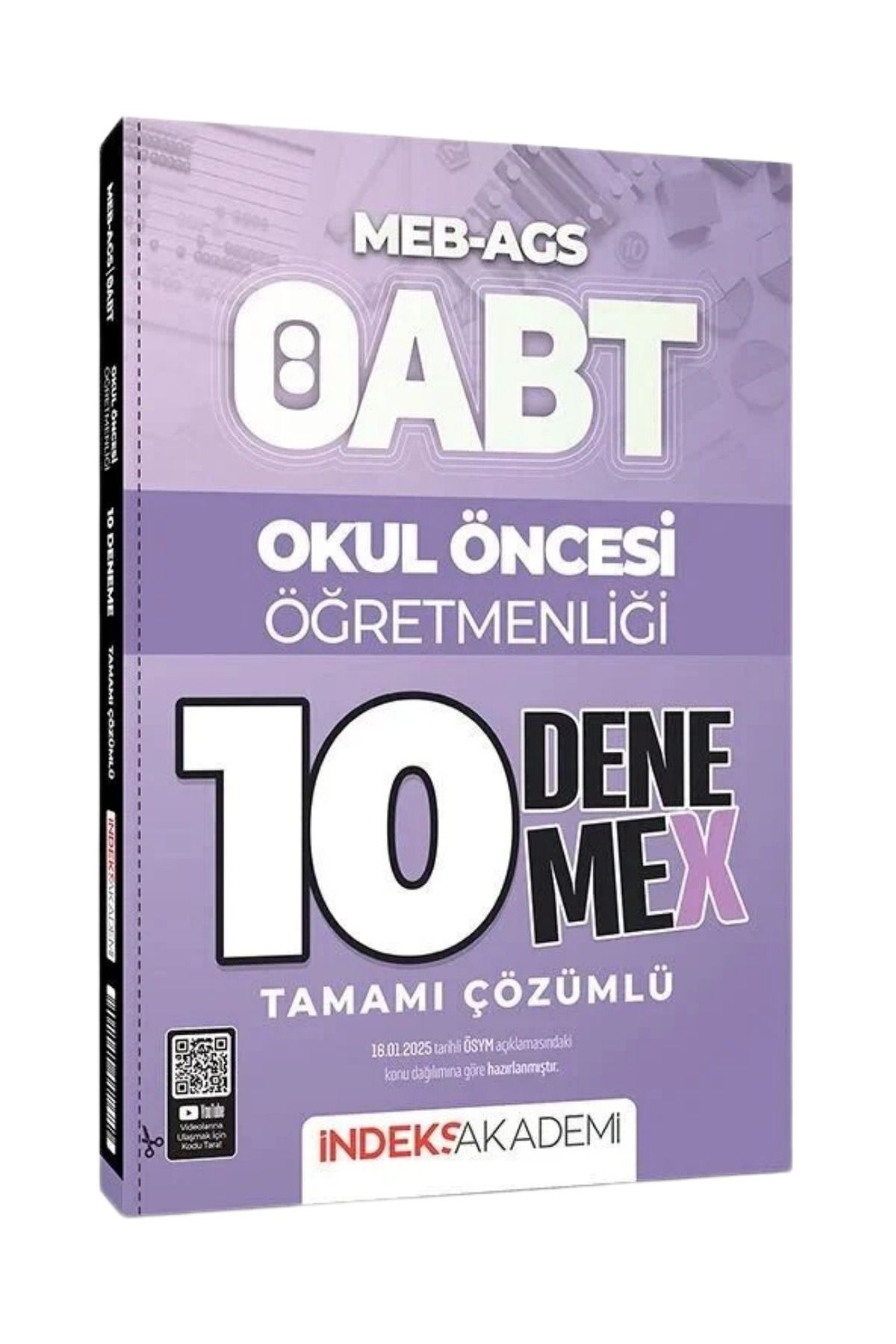 İndeks Akademi ÖABT MEB-AGS Okul Öncesi Öğretmenliği Tamamı Çözümlü 10 DenemeX-YEP YENİ