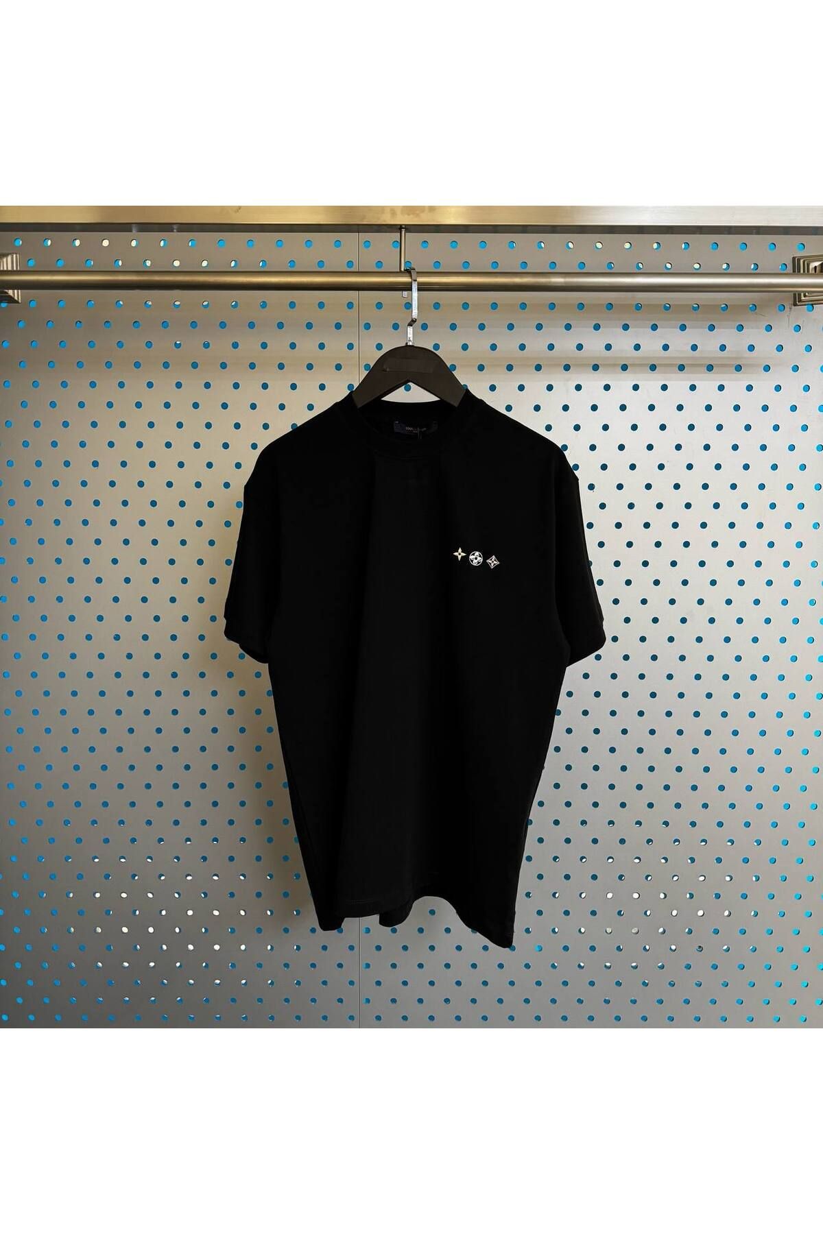 JESSE STORY Kadın Erkek Unisex Özel Arma "LV" Tasarım T-shirt