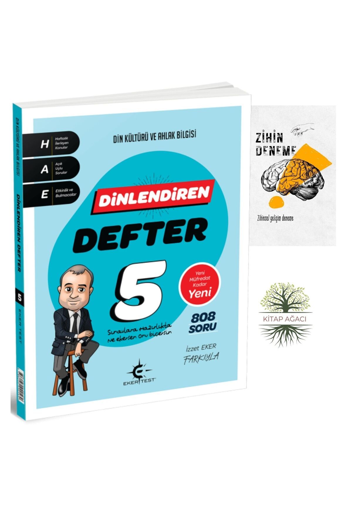 Karma Kitaplar EKERTEST YAYINCILIK 5.SINIF DİNLENDİREN KONU ANLATIM DEFTERİM 808 SORU+ZİHİNDENEME-AGAC-1017