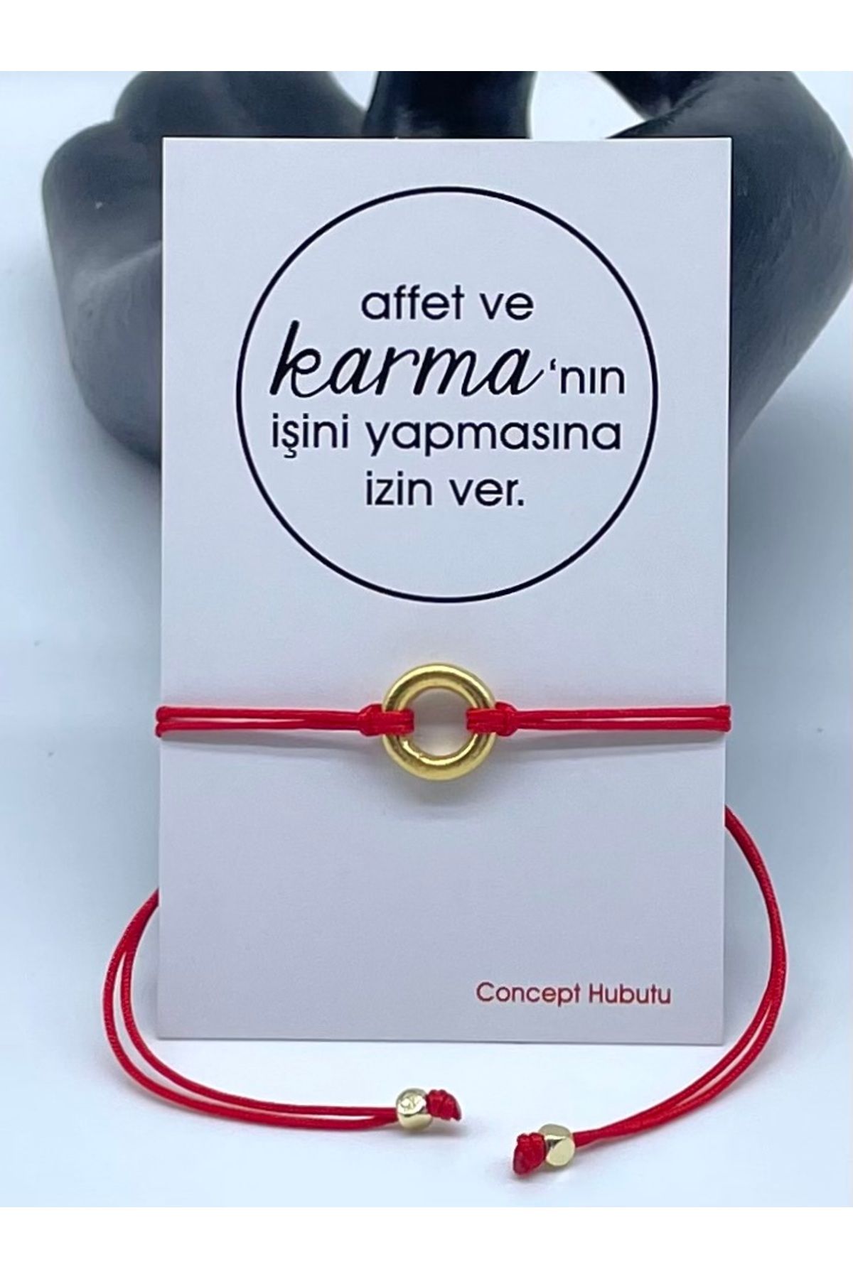 Concept HuBuTU Karma Felsefesi Kırmızı Kader İpi Halhal