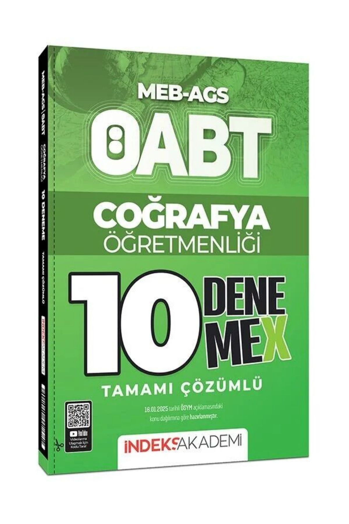 İndeks Akademi ÖABT MEB-AGS Coğrafya Öğretmenliği Tamamı Çözümlü 10 DenemeX-YEP YENİ