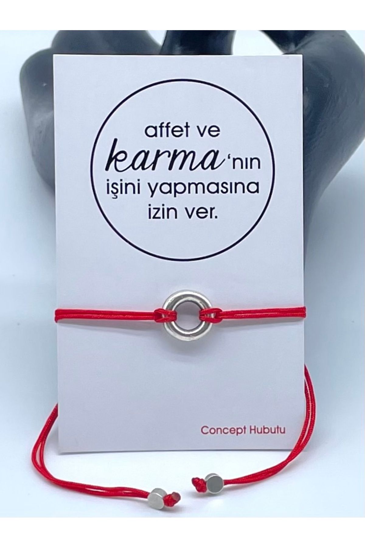 Concept HuBuTU Karma Felsefesi Kırmızı Kader İpi Halhal