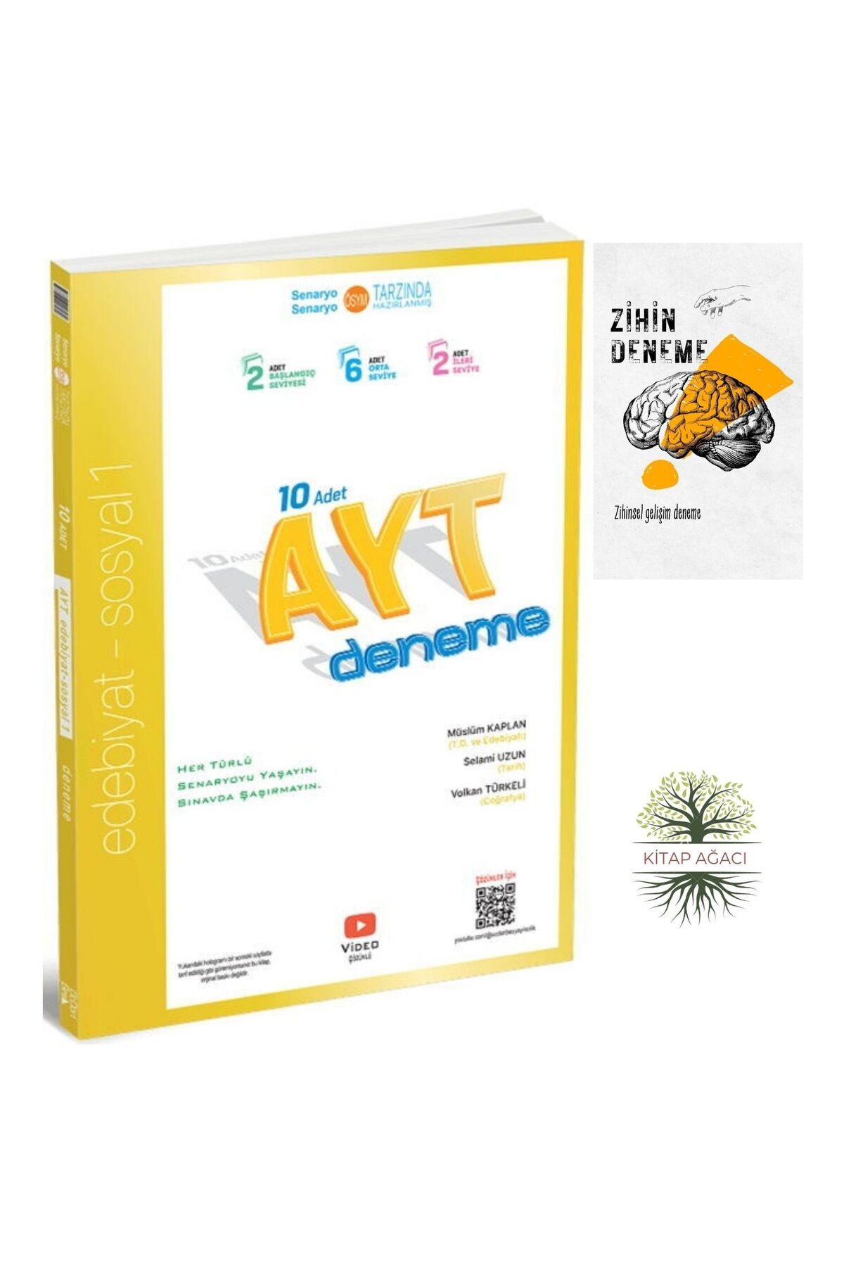 Üç Dört Beş Yayıncılık 354 YAYINCILIK AYT EDEBİYAT-SOSYAL 1 DENEME 10LU+ZİHİNDENEME-AGAC-1