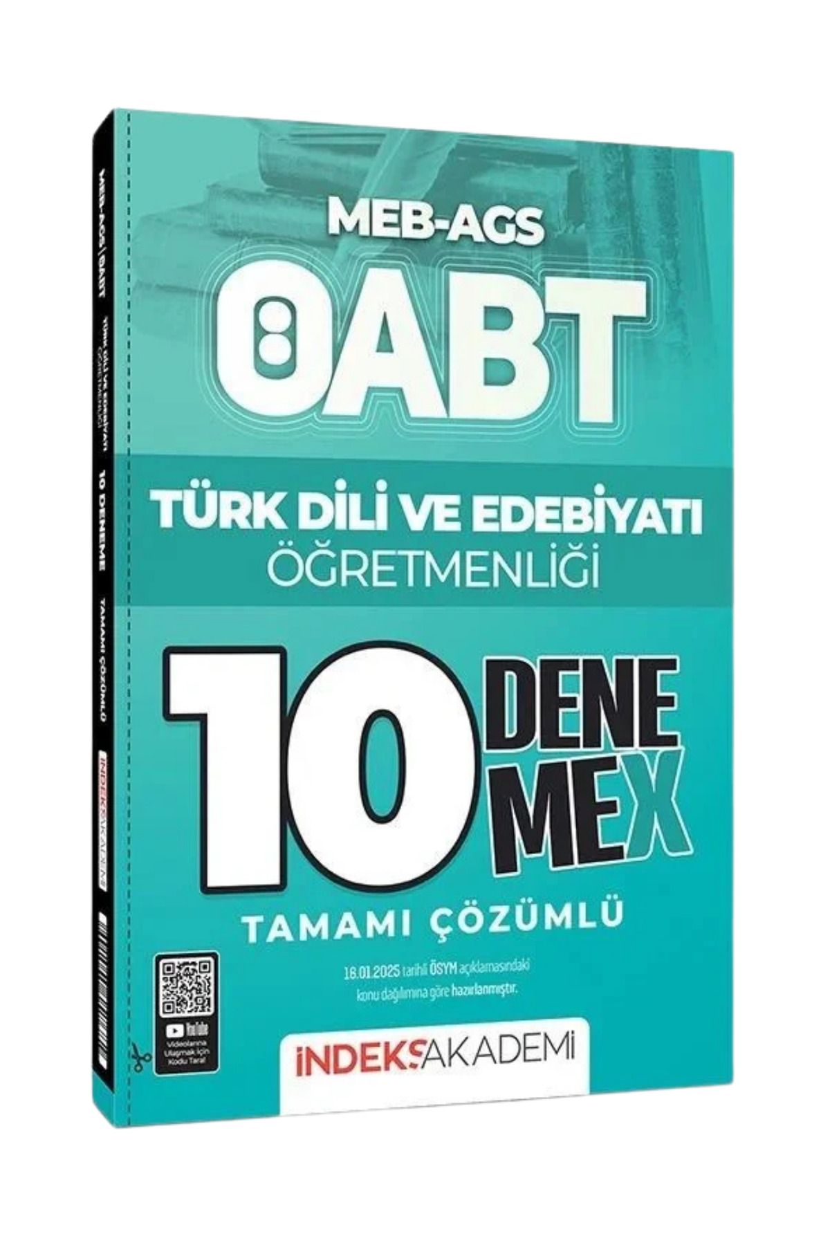 İndeks Akademi ÖABT MEB-AGS Türk Dili ve Edebiyatı Öğretmenliği Tamamı Çözümlü 10 DenemeX-YEP YENİ