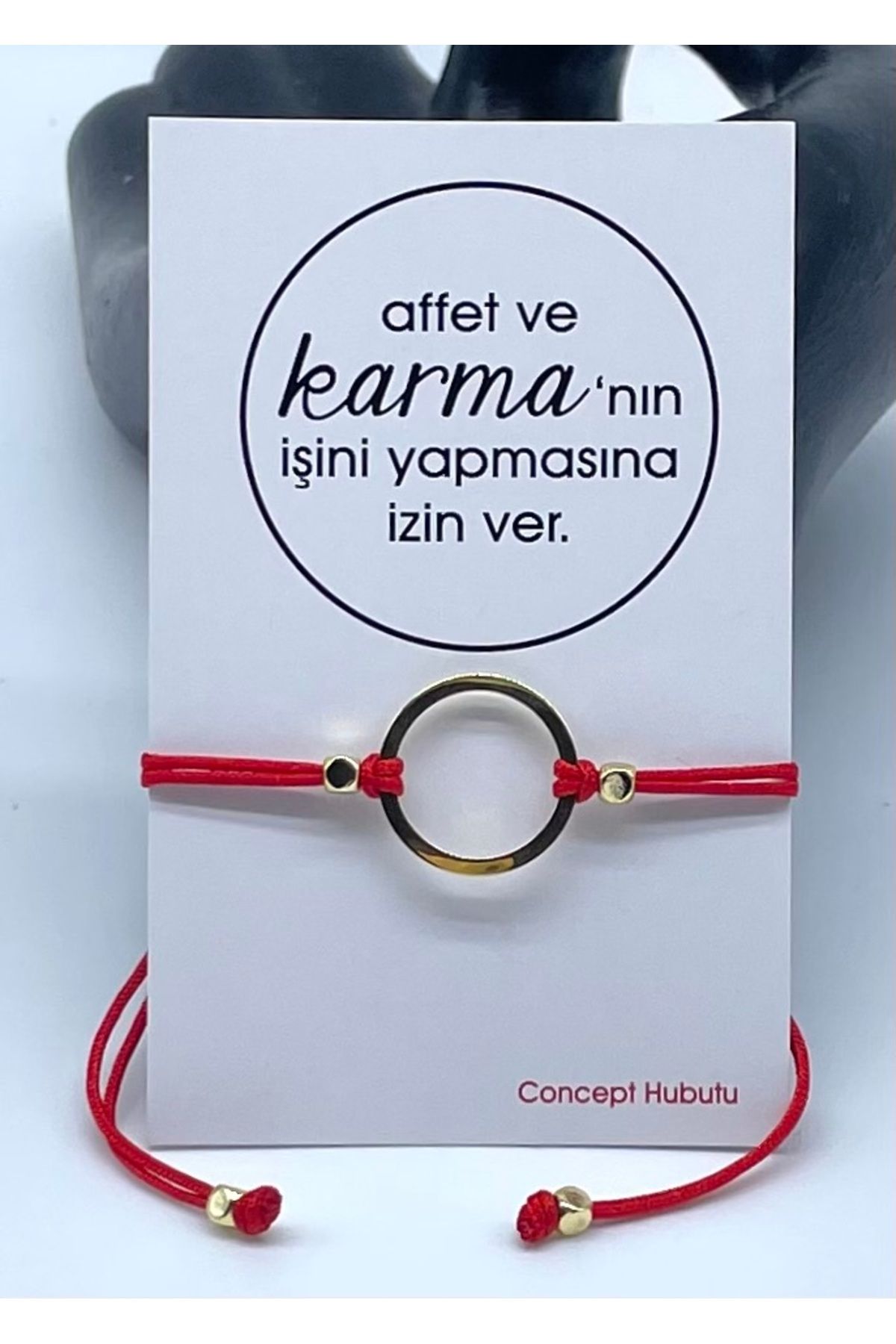 Concept HuBuTU Karma Felsefesi Kırmızı Kader İpi Halhal