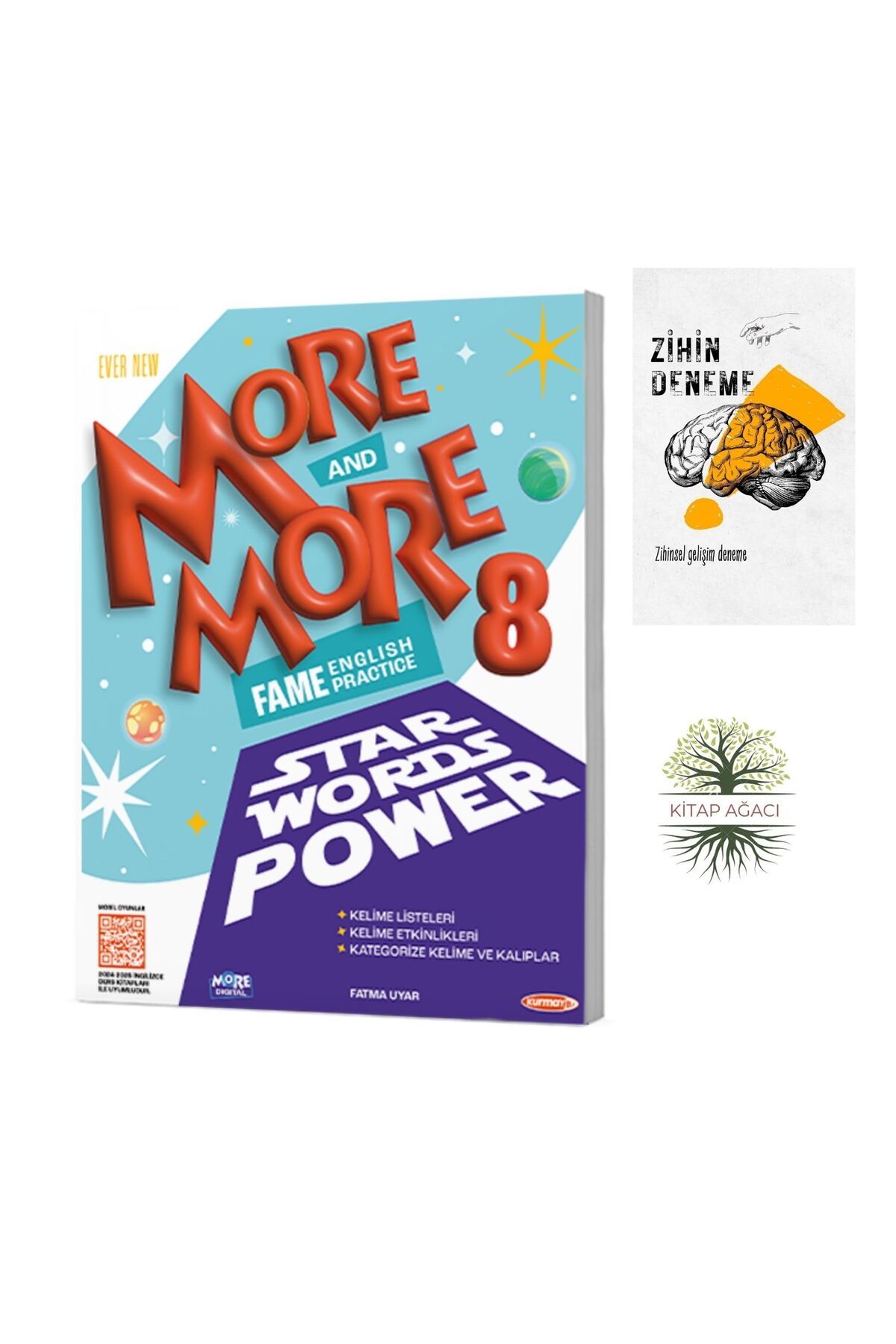 Karma Kitaplar KURMAY YAYNCILIK MORE&MORE 8.SINIF STAR WORDS POWER+ZİHİNDENEME-AGAC-1471