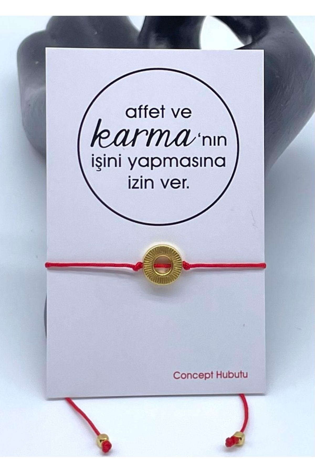 Concept HuBuTU Karma Felsefesi Kırmızı Kader İpi Halhal