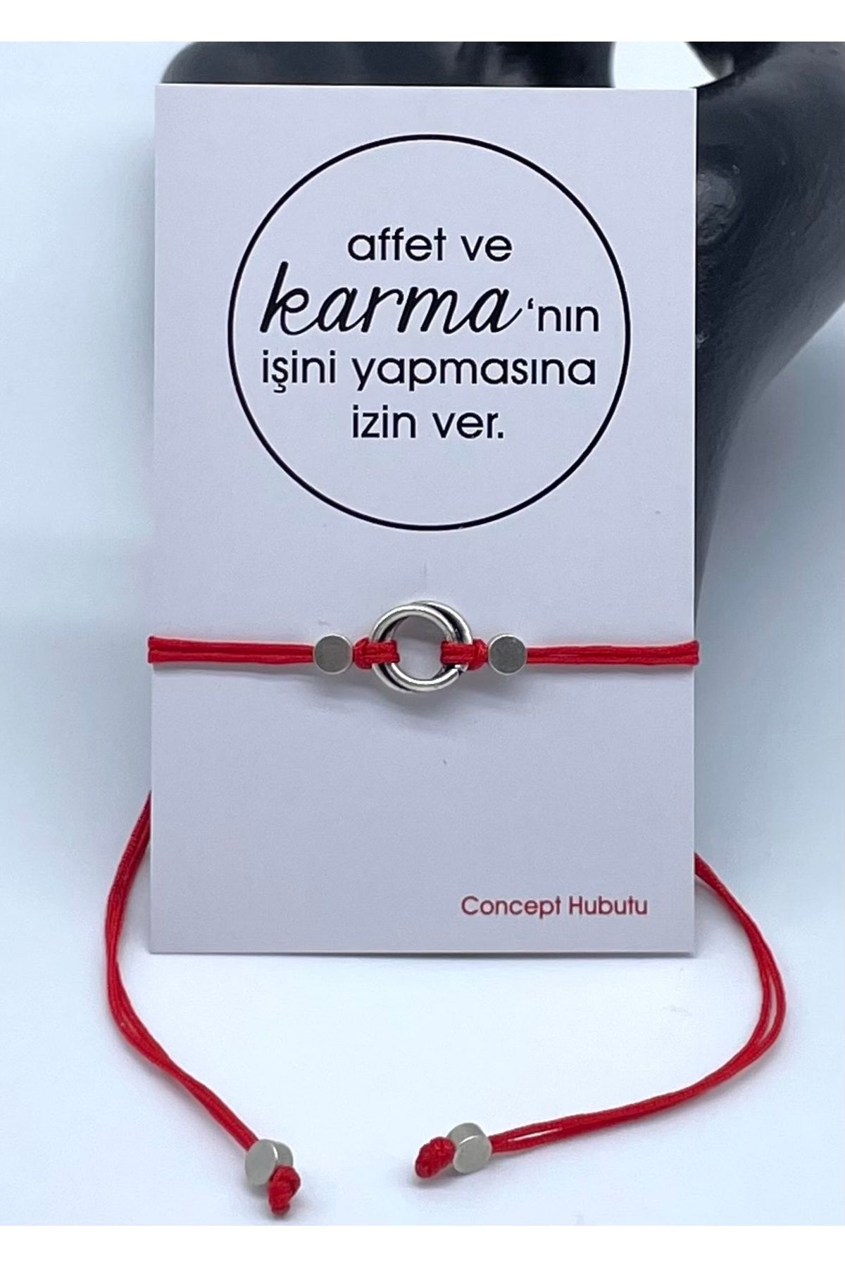 Concept HuBuTU Karma Felsefesi Kırmızı Kader İpi Halhal