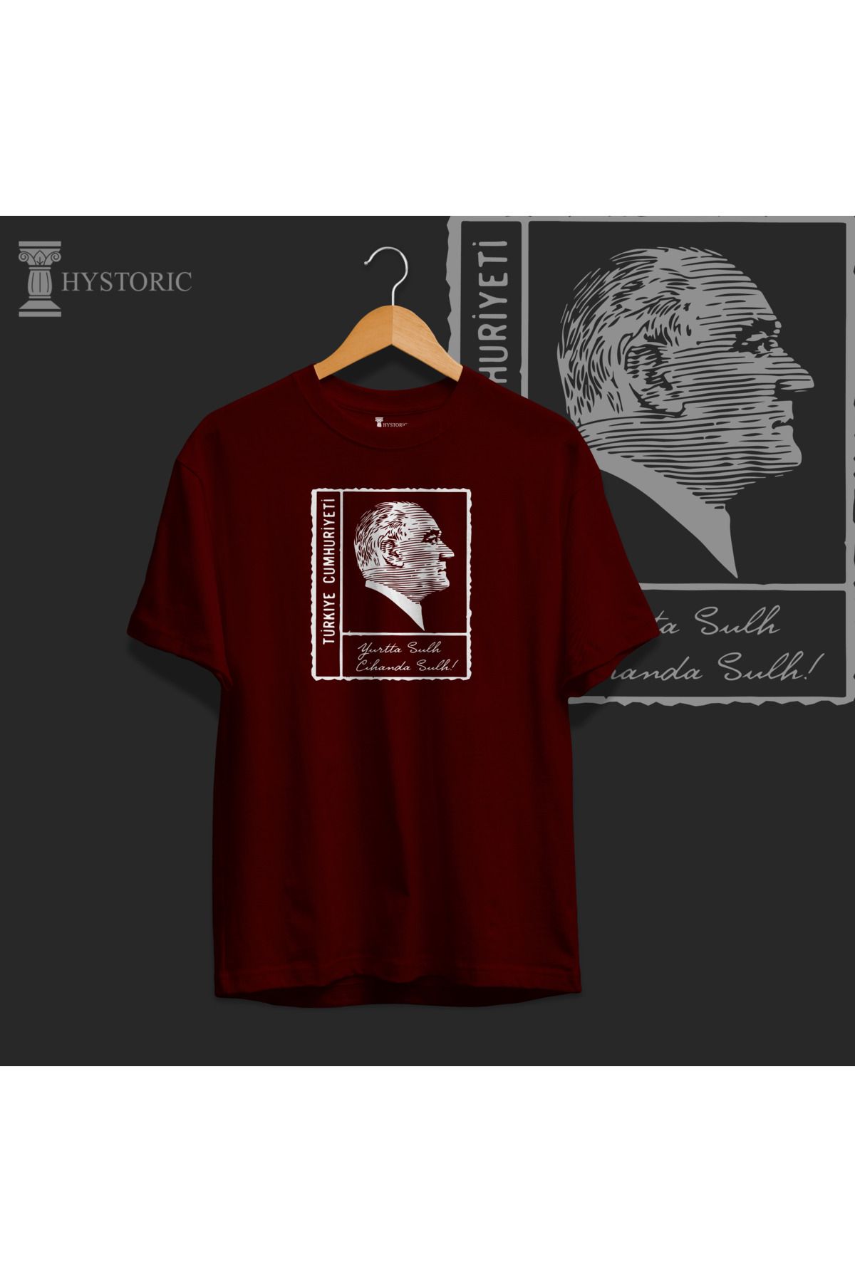 Hystoric Wear Atatürk Baskılı Basic Tişört