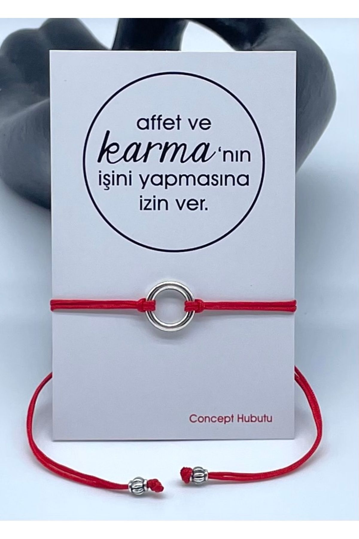 Concept HuBuTU Karma Felsefesi Kırmızı Kader İpi Halhal