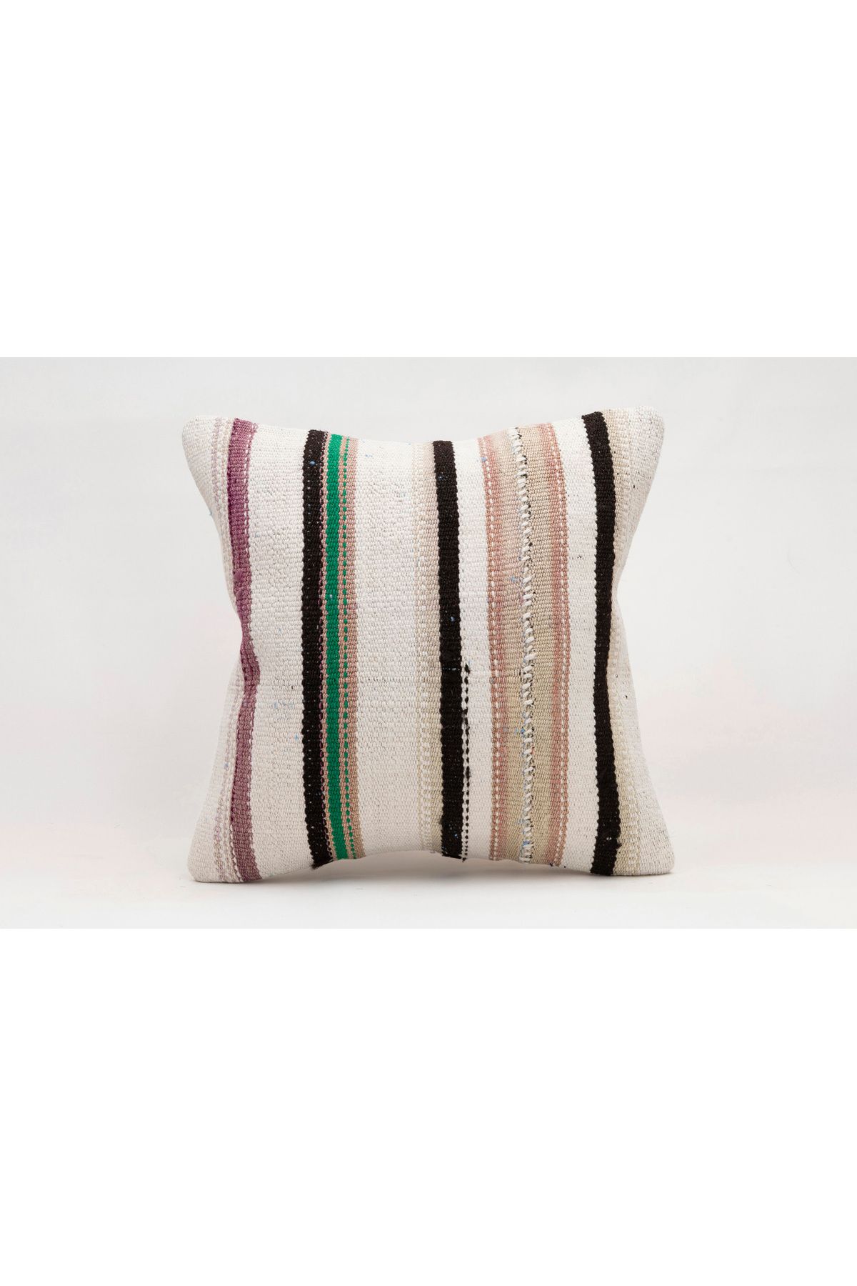 Kilim Whole Sale El Yapımı Kilim'den Yapılmış Vintage Kırlent Kılıfı, Yün, 40x40 Cm
