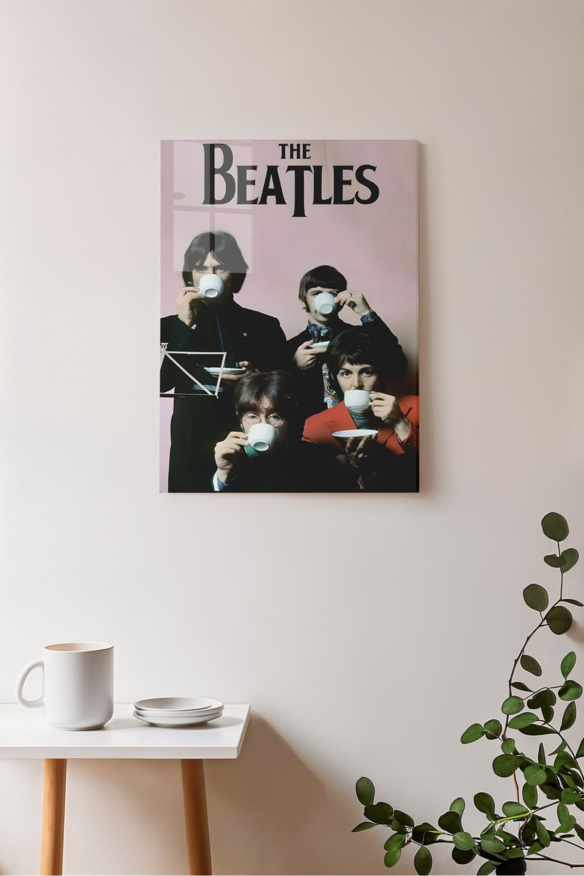 Ayabak Metal Poster The Beatles - Dikey Dekoratif Metal Poster - Hediyelik Çerçevesiz Tablo