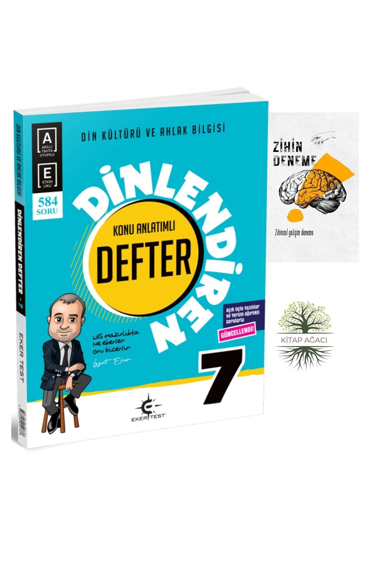 Karma Kitaplar EKERTEST YAYINCILIK 7.SINIF DİNLENDİREN KONU ANLATIM DEFTERİM 584 SORU+ZİHİNDENEME-AGAC-970