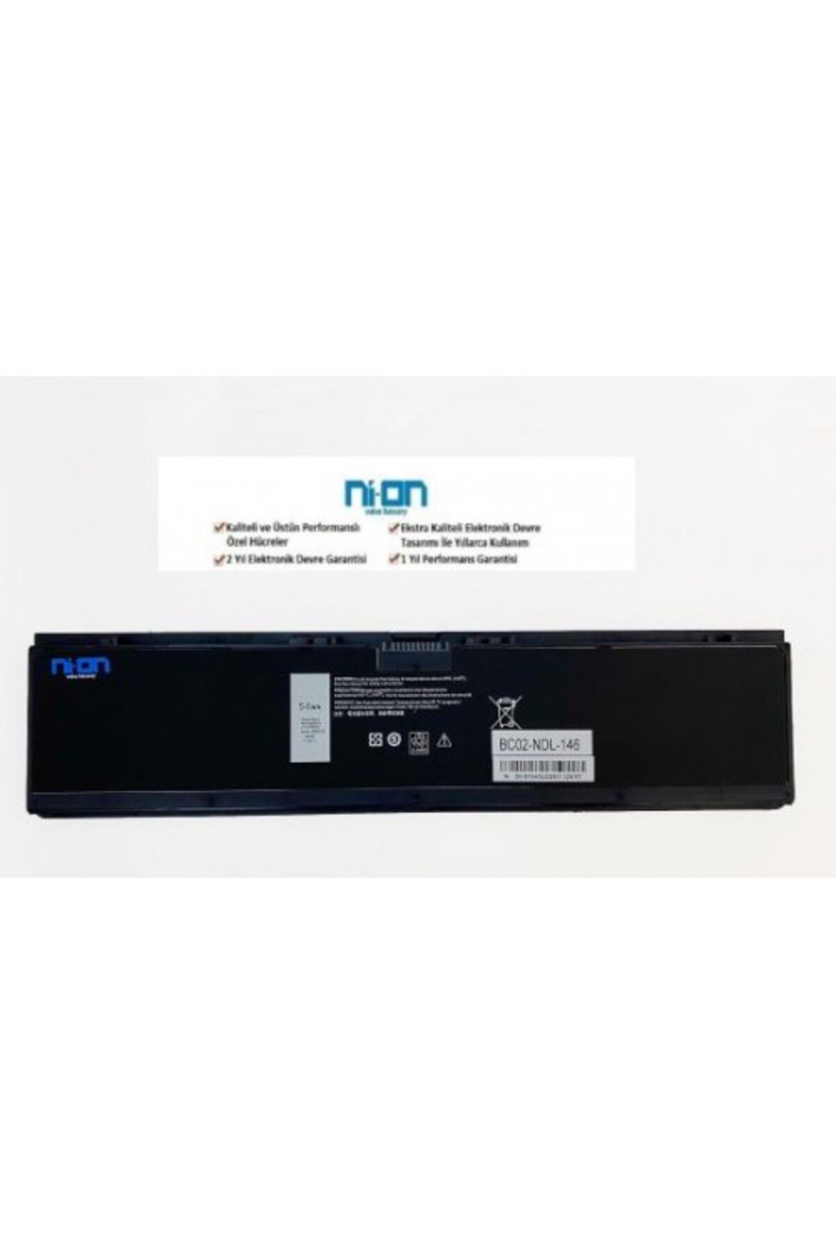 NION Dell V8XN3 uyumlu Notebook Batarya - Pil