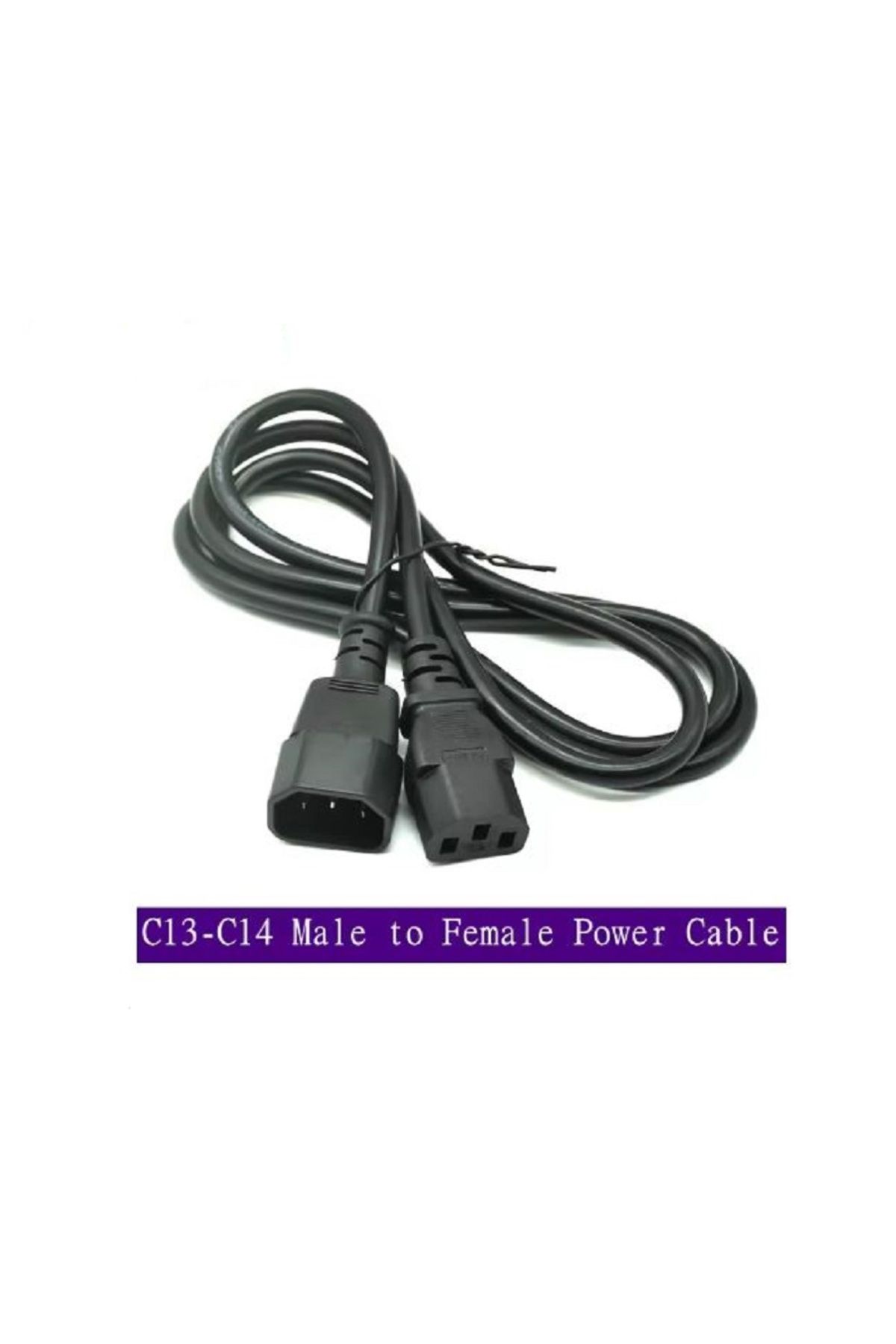 Derwell 1.5 Metre Güç Uzatma Kablosu PC Bilgisayar Monitör PDU Sahne Işığı Baskül C13 C14 Elektrik Kablosu