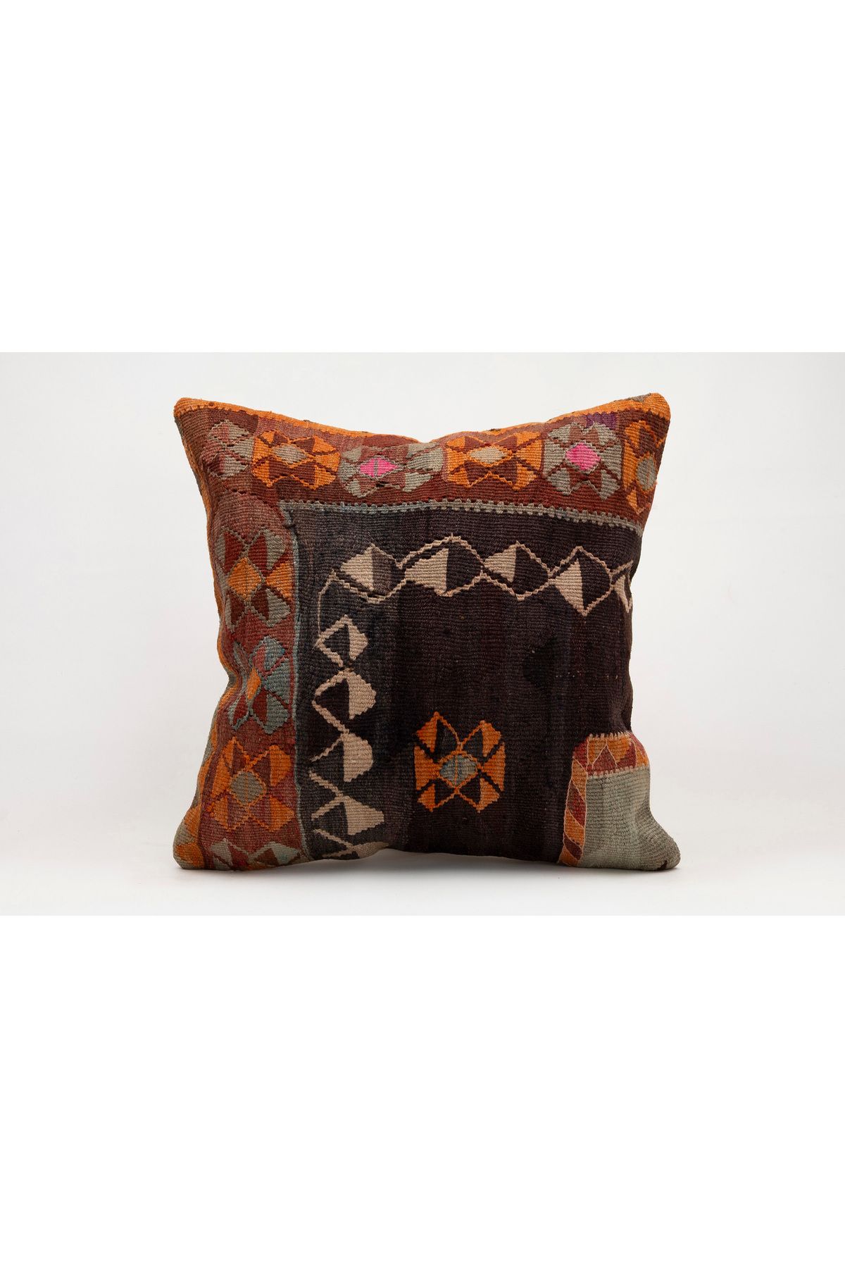 Kilim Whole Sale El Yapımı Kilim'den Yapılmış Yastık Kırlent Kılıfı, 50x50 cm