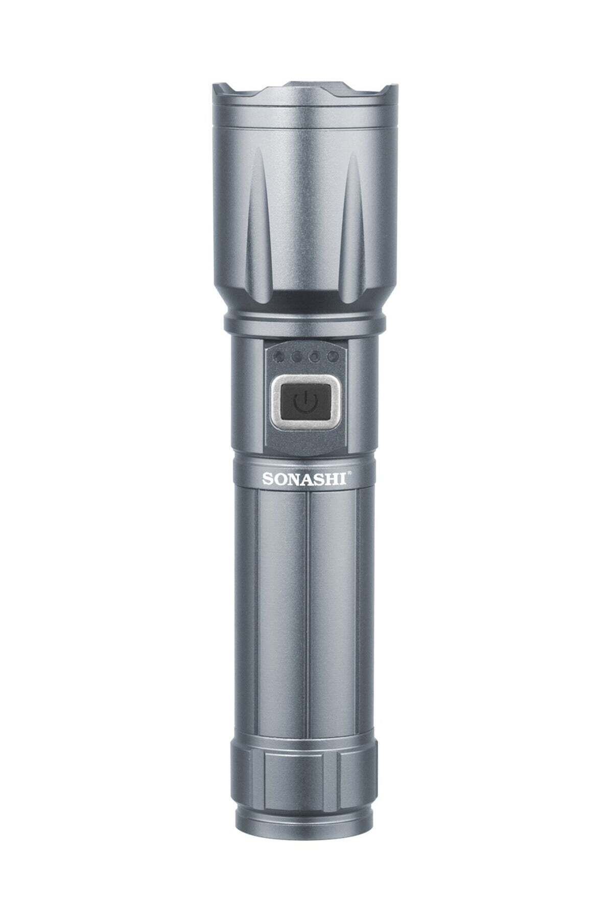 sonashi-Rechargeable LED Torch with Zoom Function 1