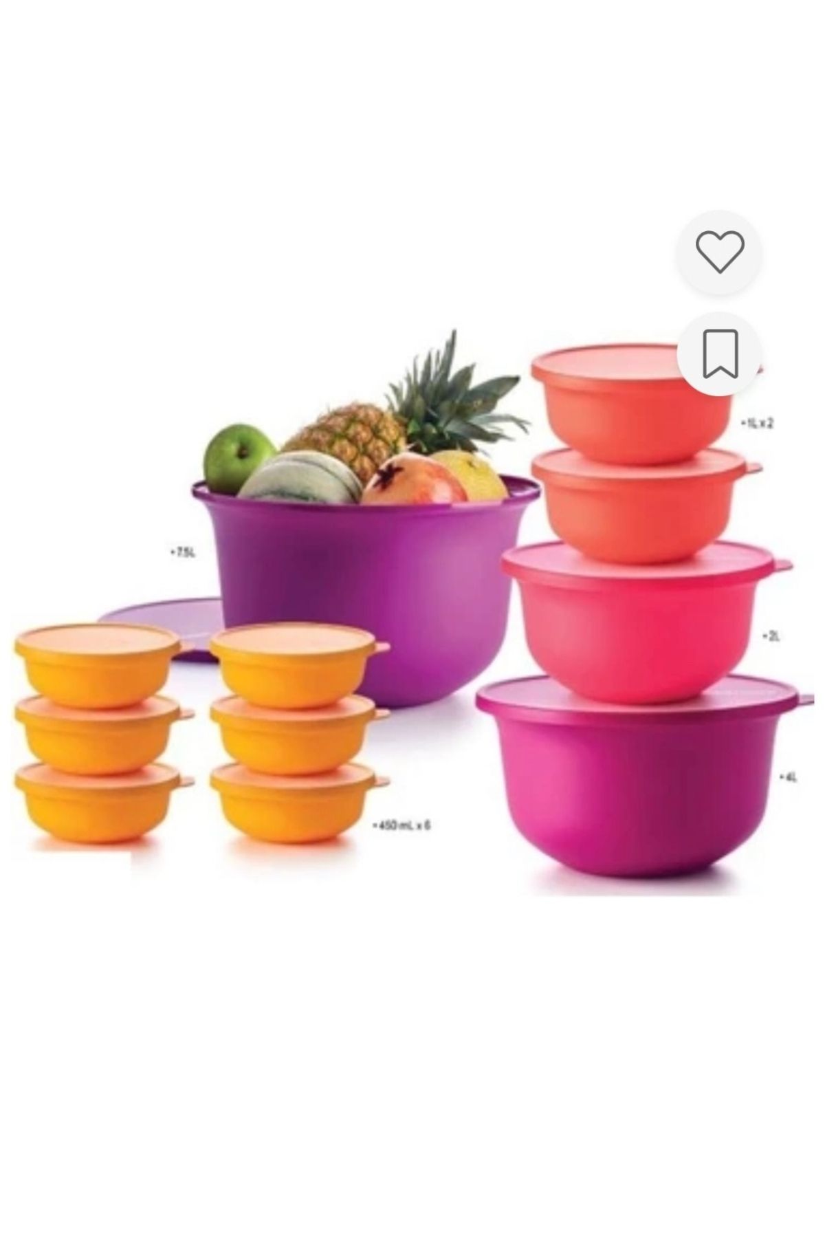 Tupperware Royal Set 11 Parça.