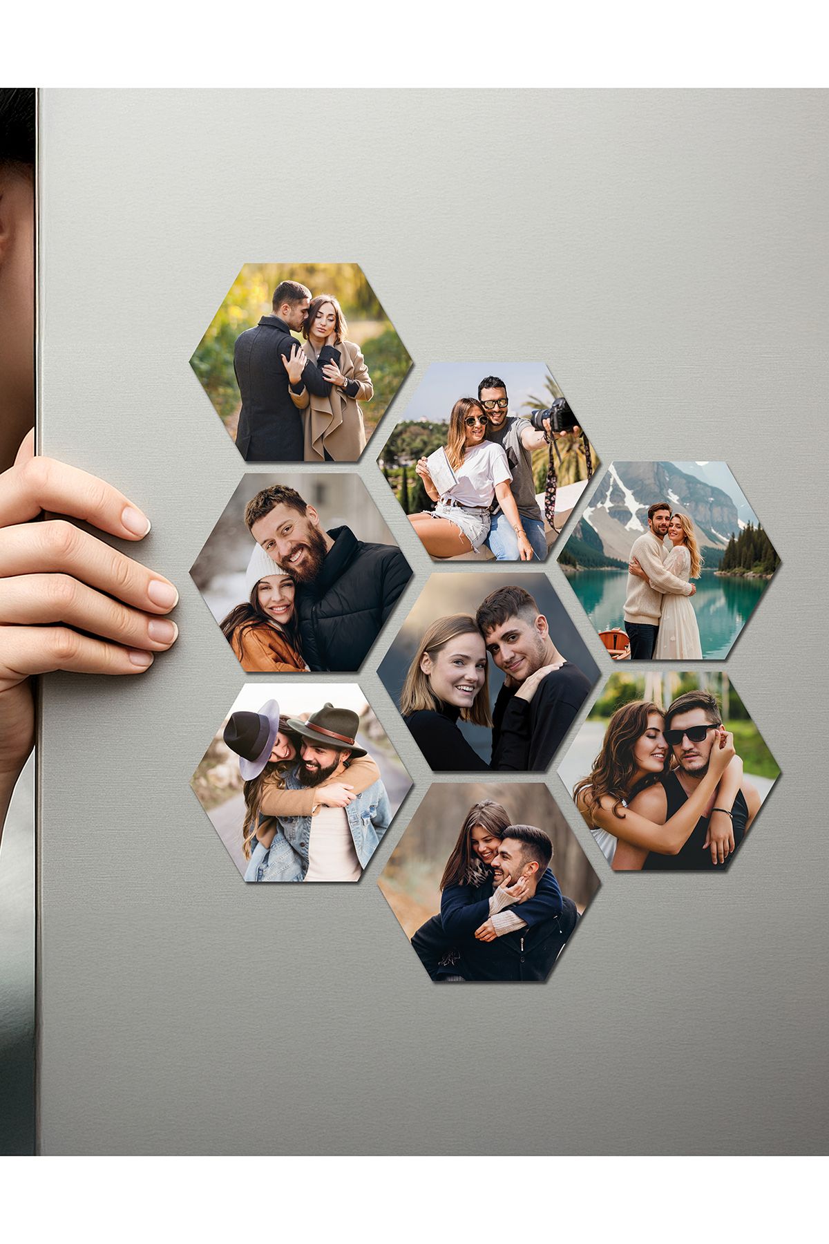 Fotomcity Kişiye Özel Ahşap Fotoğraflı UV Baskılı Magnet