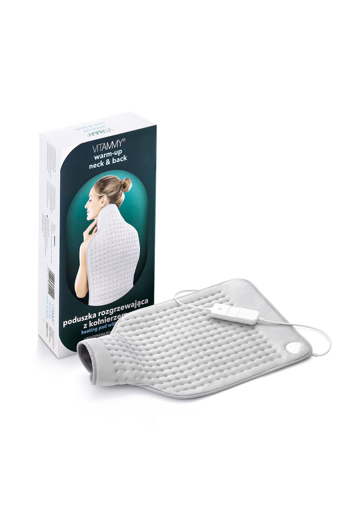 Vitammy Perna Cu Incalzire Electrica Warm-up, Cu Guler, Pentru Gat Si Spate, 63 X 42 Cm - One Size