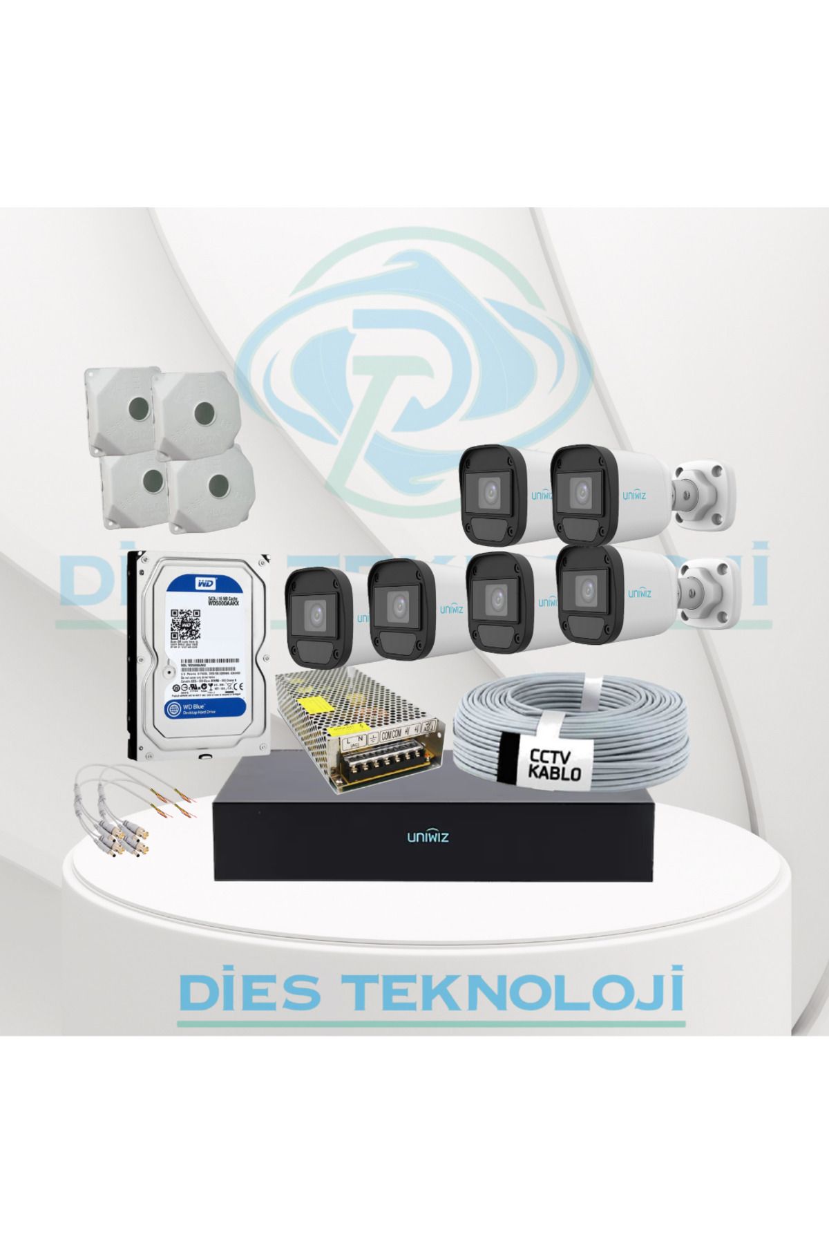 UNIWIZ 6 Kameralı Uniwiz set (1TB)