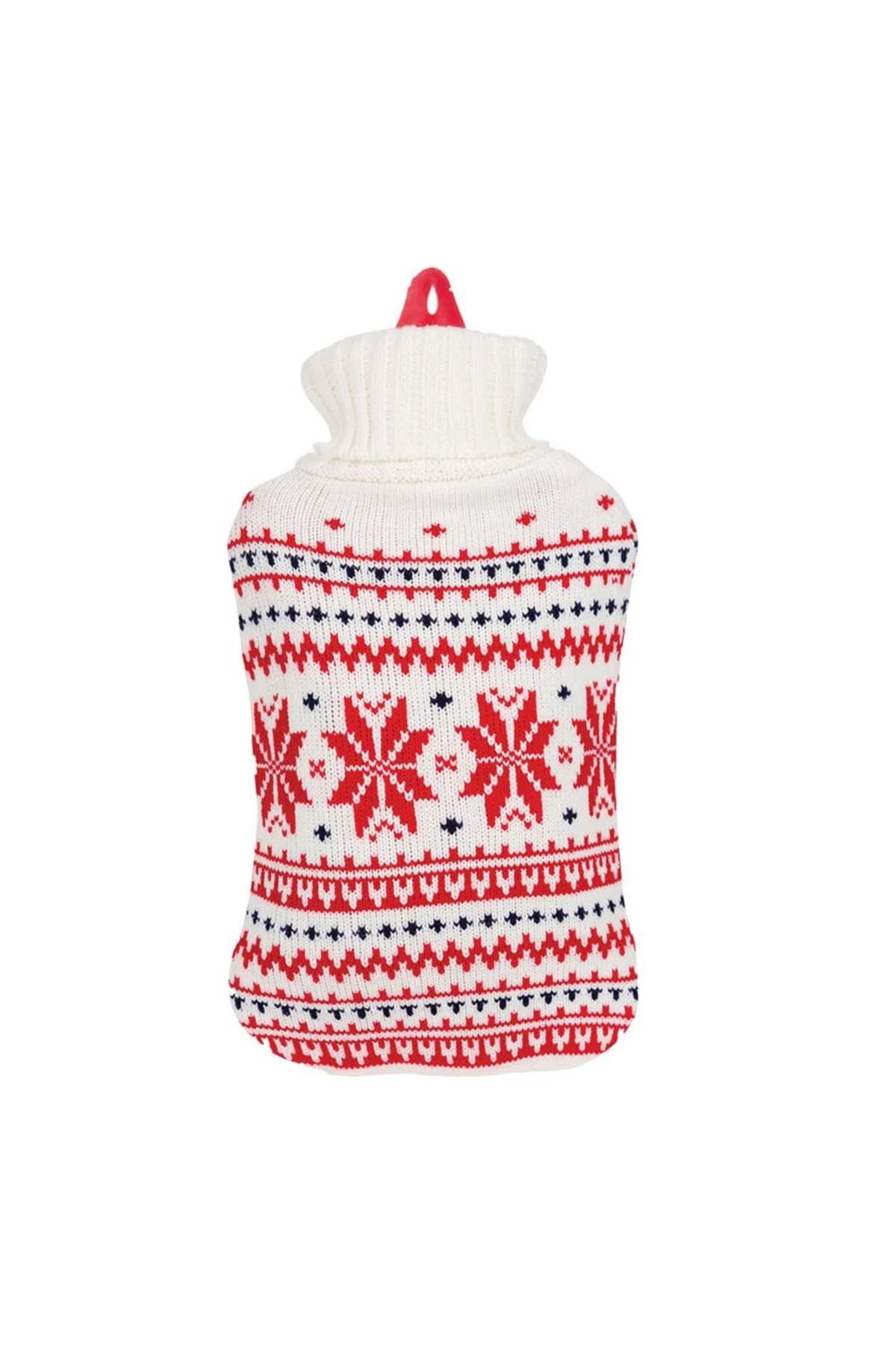 sanity Perna Cu Apa Calda Termofor , Husa Cu Imprimeu Traditional, Material Placut - One Size
