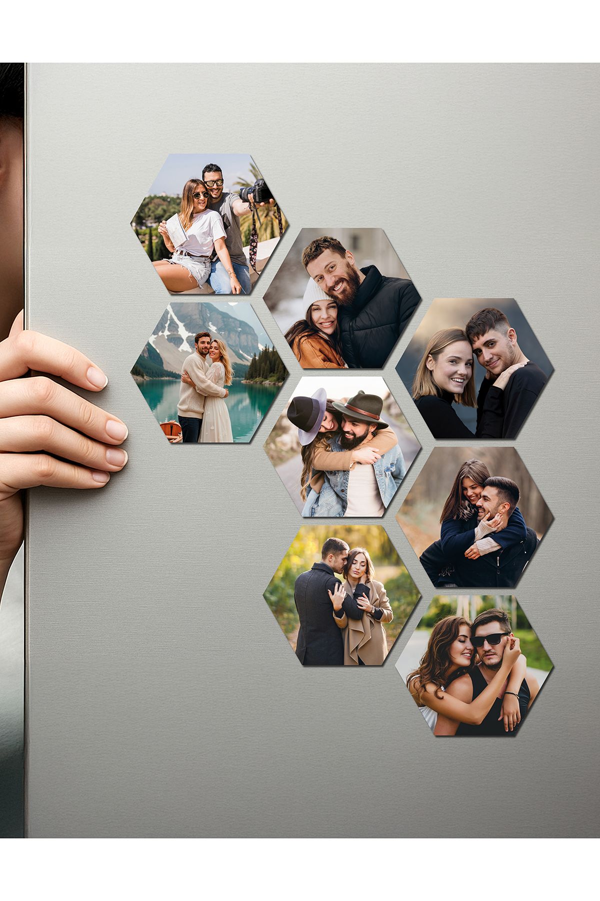 Fotomcity Kişiye Özel Ahşap Fotoğraflı UV Baskılı Magnet