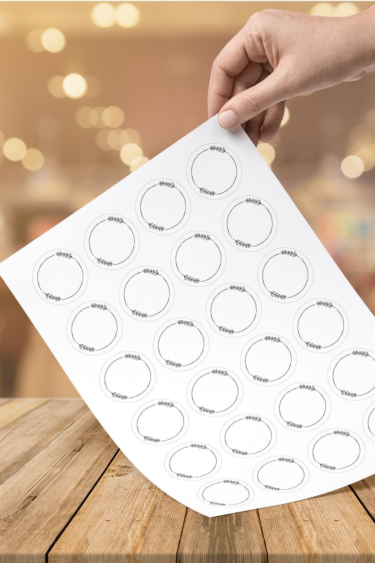 Atölye7Tasarım 64 Adet 4cm Yazısız Şeffaf Suya Dayanıklı Yırtılmaz Baharat ve Kavanoz Etiket Sticker Çıkartma
