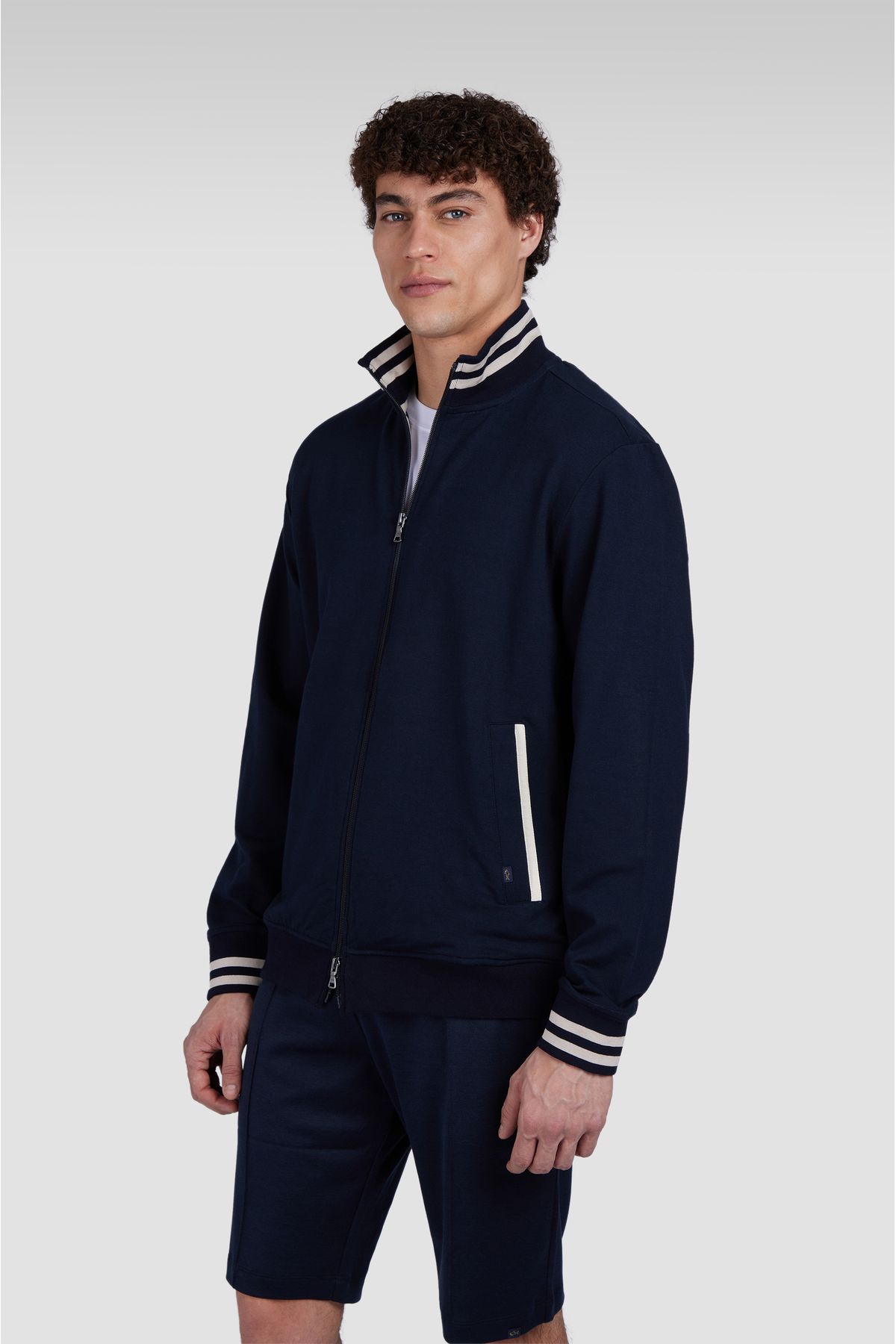 PAUL&SHARK COTTON LYOCELL ZIPPED SWEATSHIRT