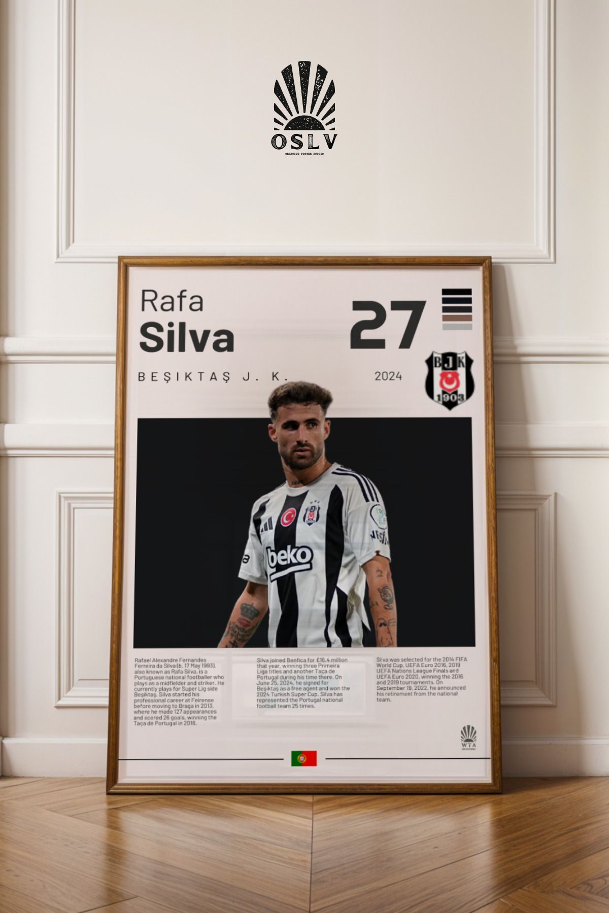 Osliva Shop Futbolcu Posteri, Çerçevesiz Poster, Yüksek Kaliteli Poster