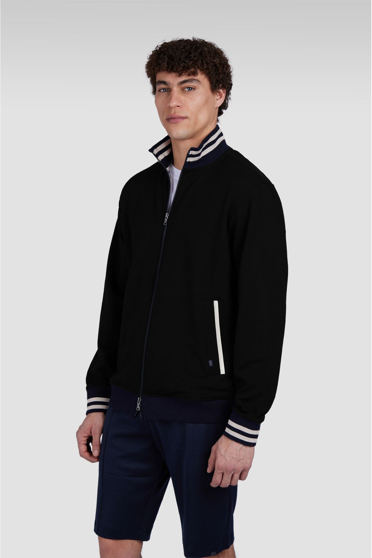 PAUL&SHARK COTTON LYOCELL ZIPPED SWEATSHIRT