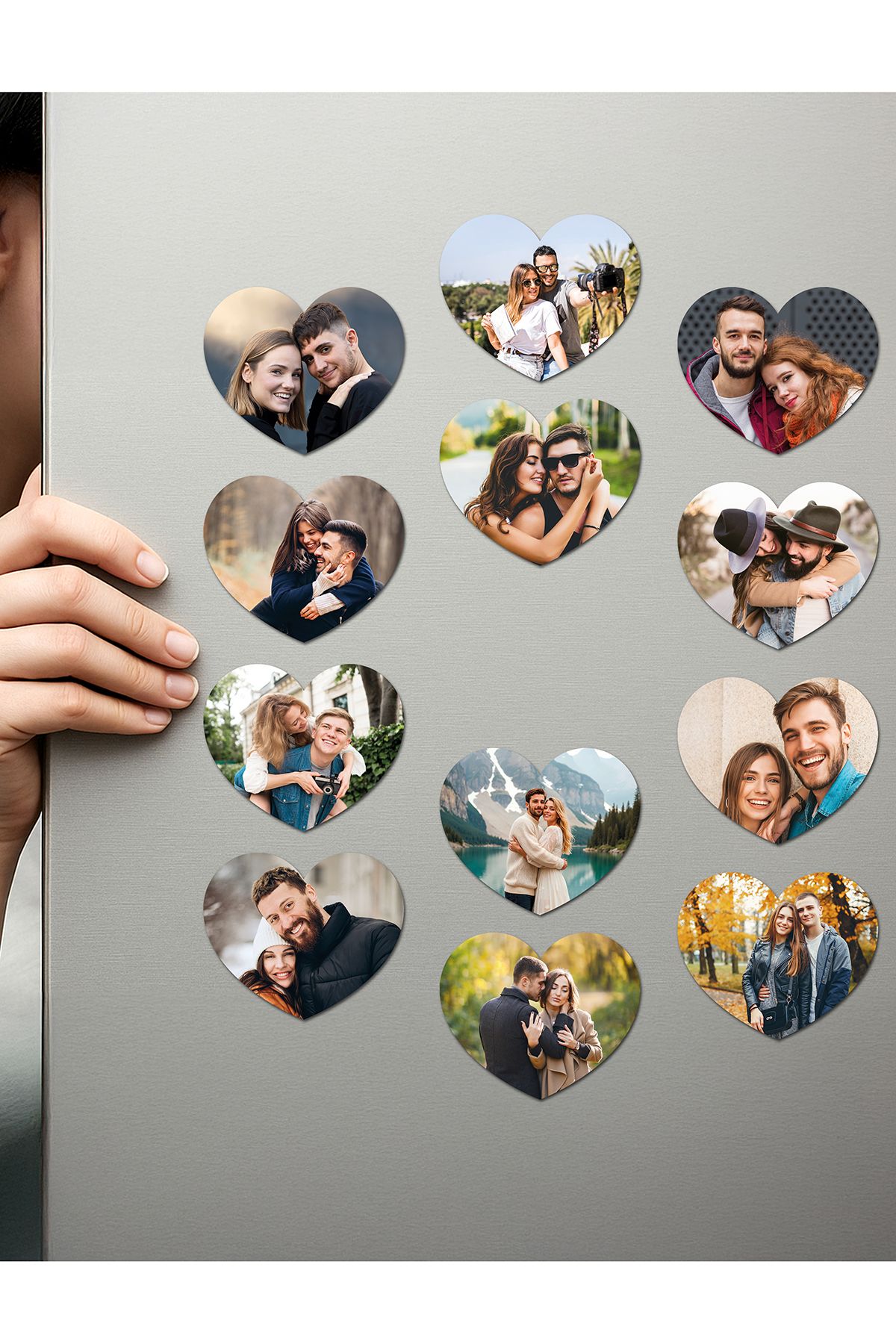 Fotomcity Kişiye Özel Ahşap Fotoğraflı UV Baskılı Magnet