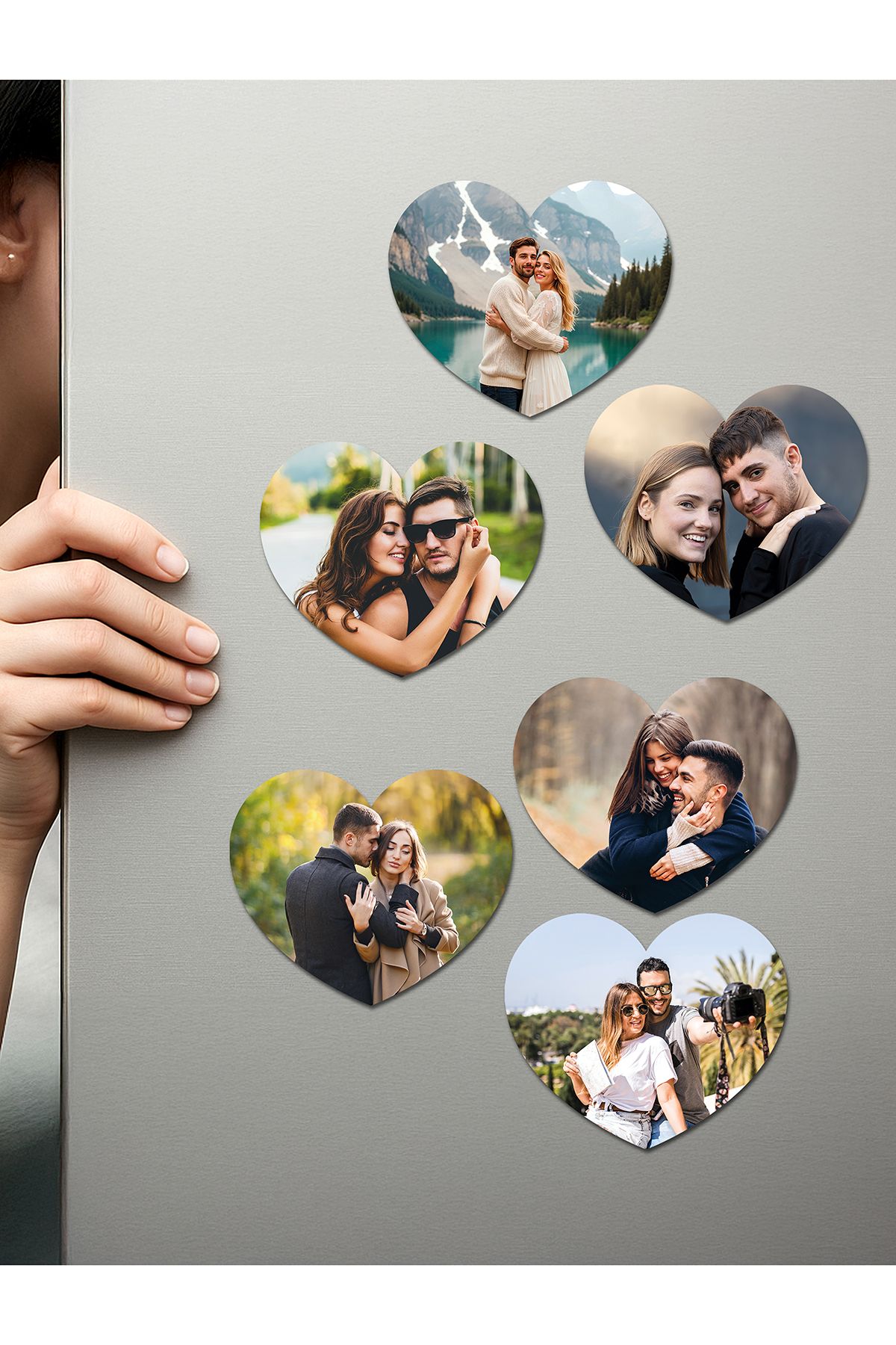 Fotomcity Kişiye Özel Ahşap Fotoğraflı UV Baskılı Magnet