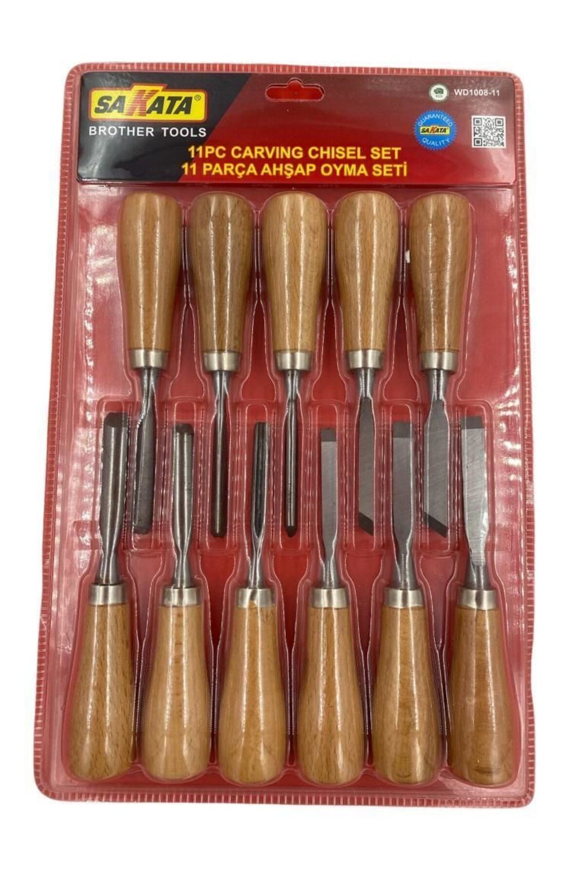 MR RZN STORE Sakata WD 100811 Ahşap Oyma Seti 11 Parça