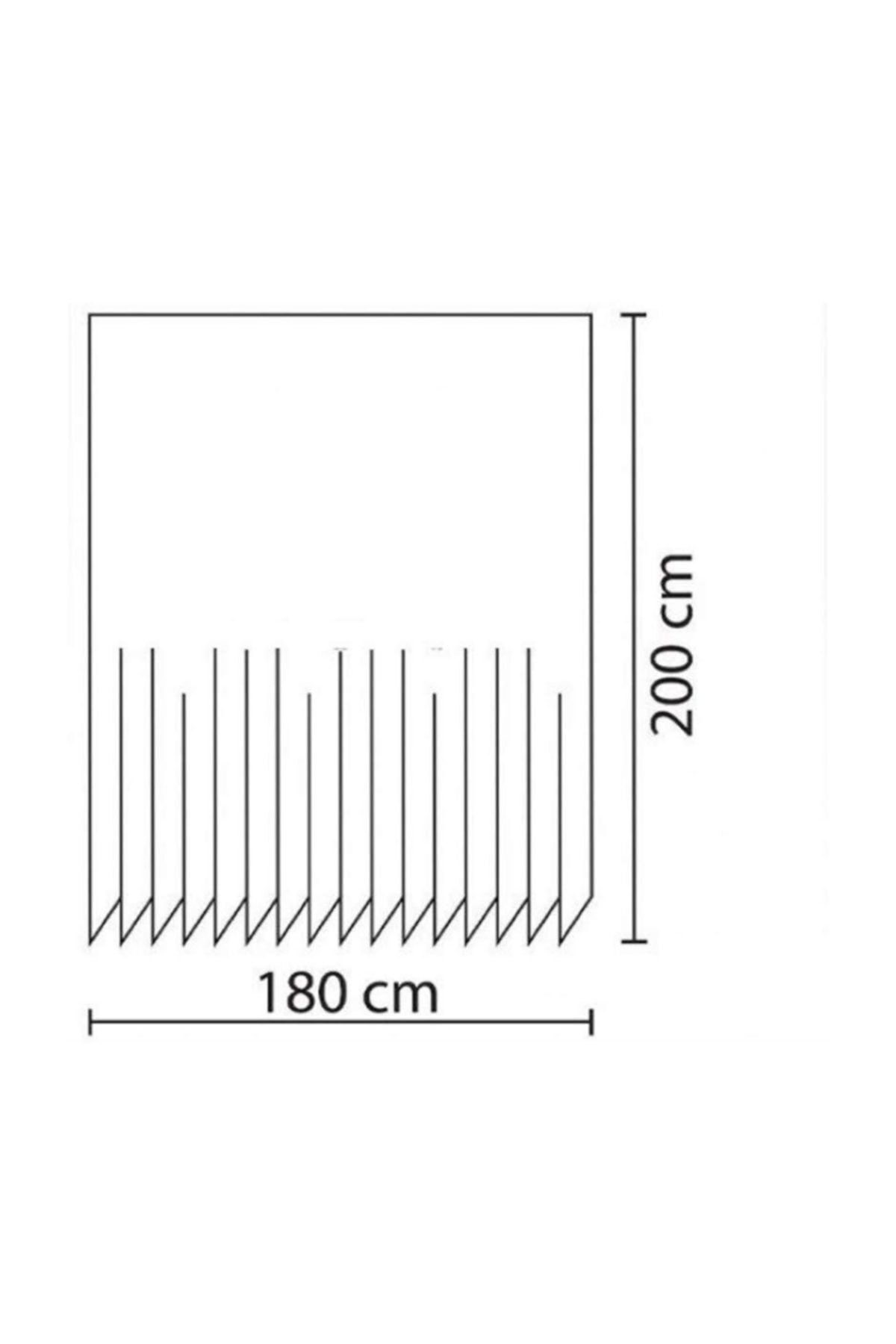 Zethome-Κουρτίνα μπάνιου 1x180x200 Κουρτίνα ντους μονής πτέρυγας με δώρο κουρτίνα καμπίνας ντους 9298 2
