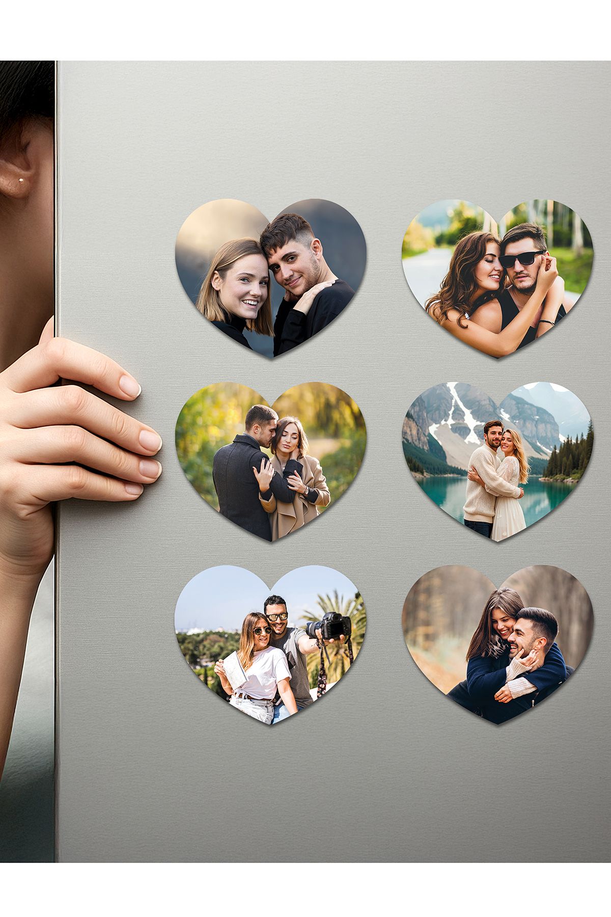 Fotomcity Kişiye Özel Ahşap Fotoğraflı UV Baskılı Magnet