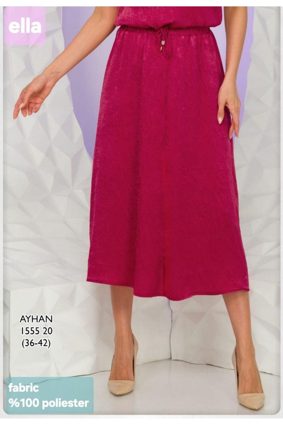 AYHAN-Skirt-Blouse Satin Set 3