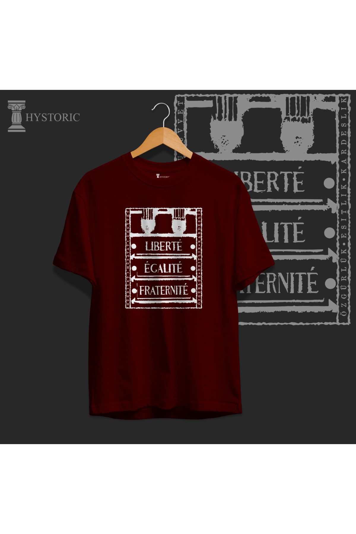 Hystoric Wear Özgürlük Baskılı Basic Tişört