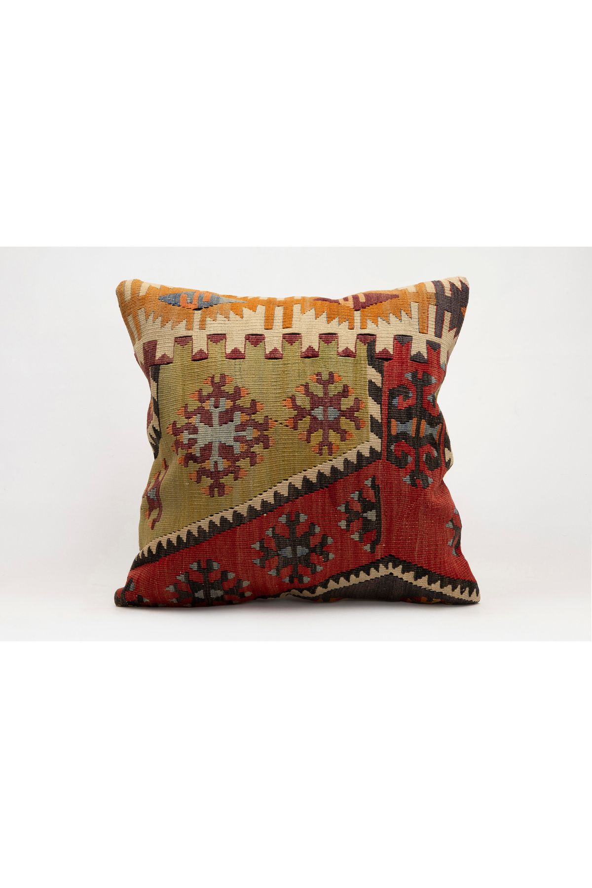 Kilim Whole Sale El Yapımı Kilim'den Yapılmış Yastık Kırlent Kılıfı, 50x50 cm
