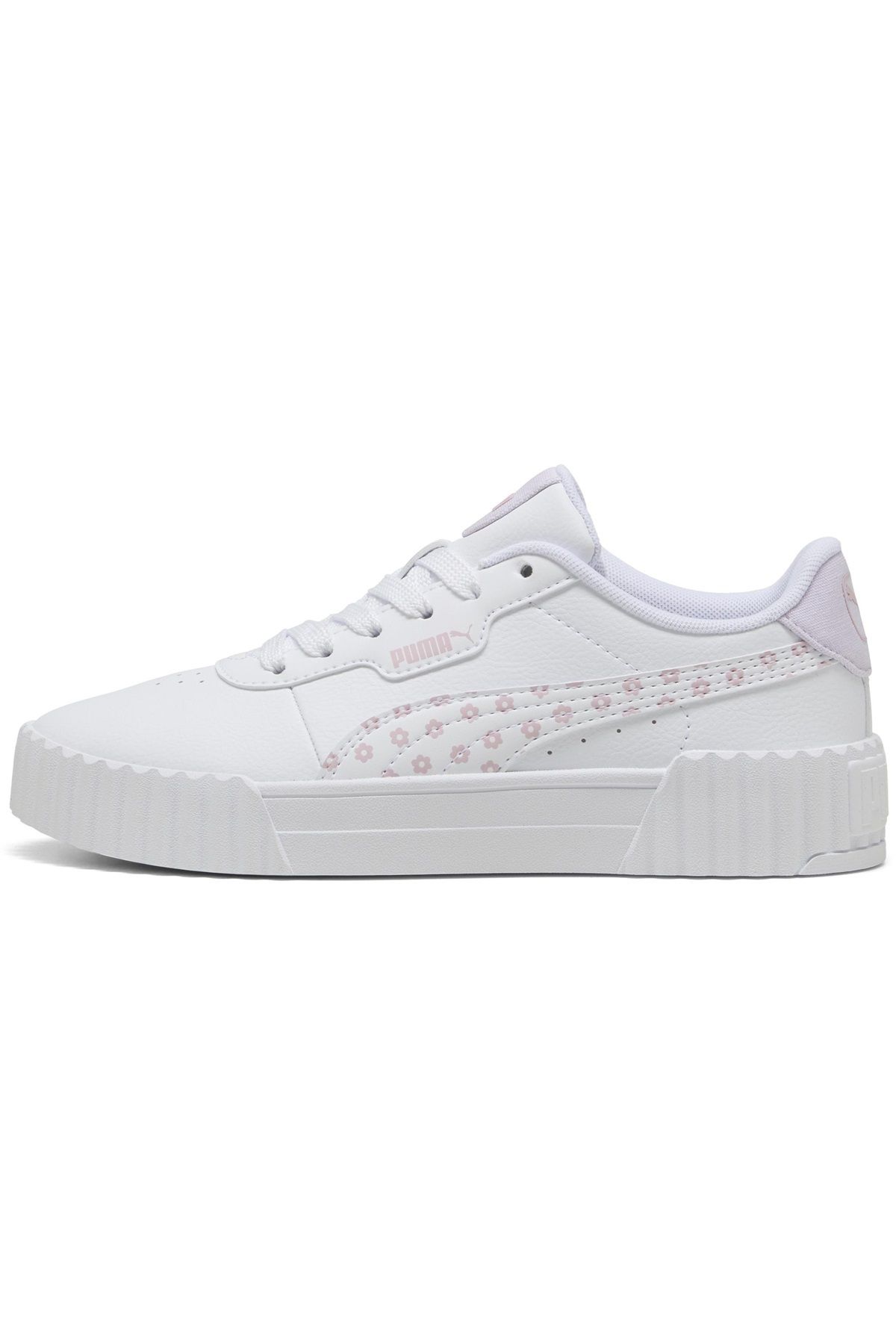 Puma Carina 3.0 Beach Florals Jr 400650 Kadın Spor Ayakkabı Beyaz