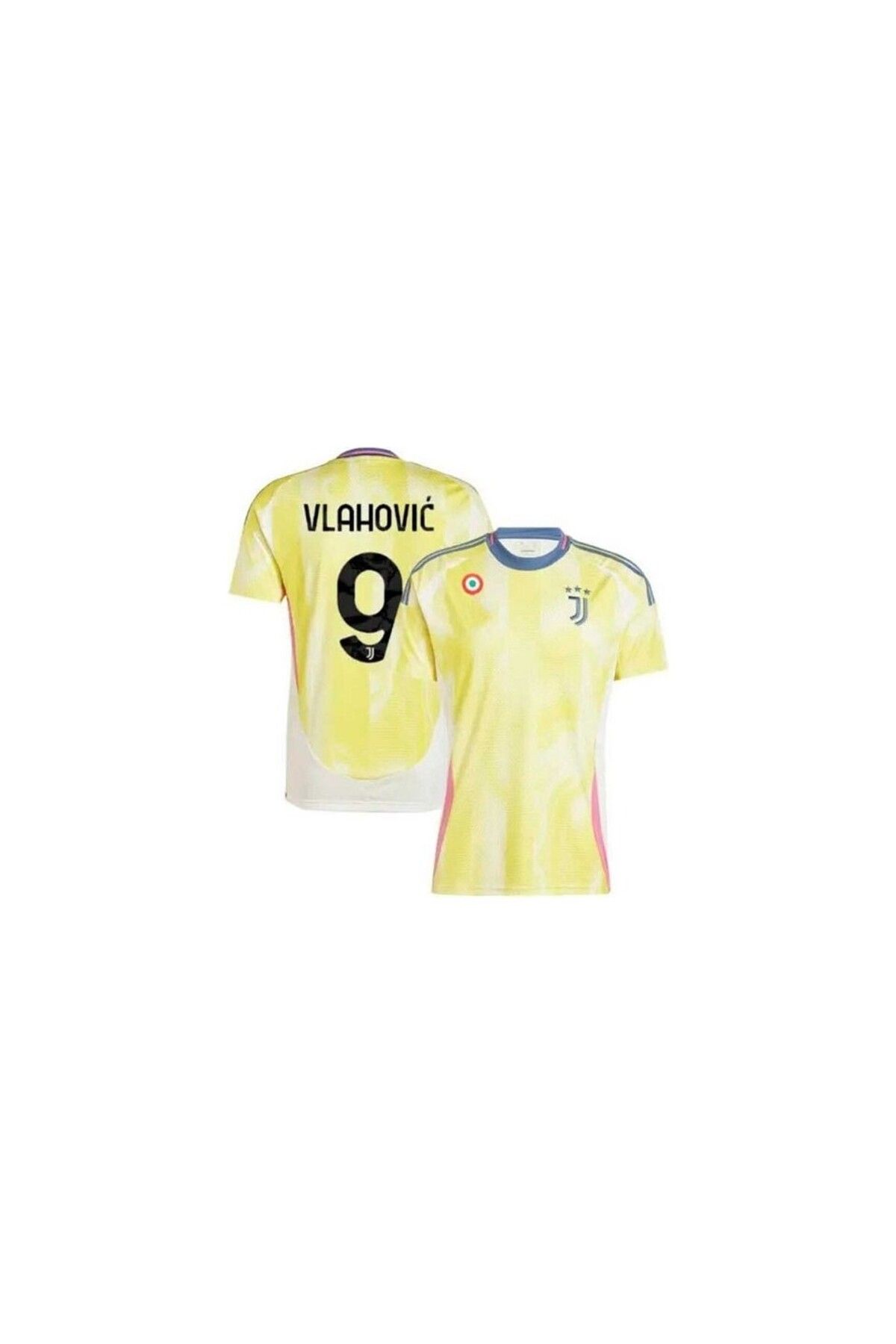 kombinezyum Juventuss 2024/25 Yeni Sezon Dusan Vlahovic Deplasman Forması (Sarı)