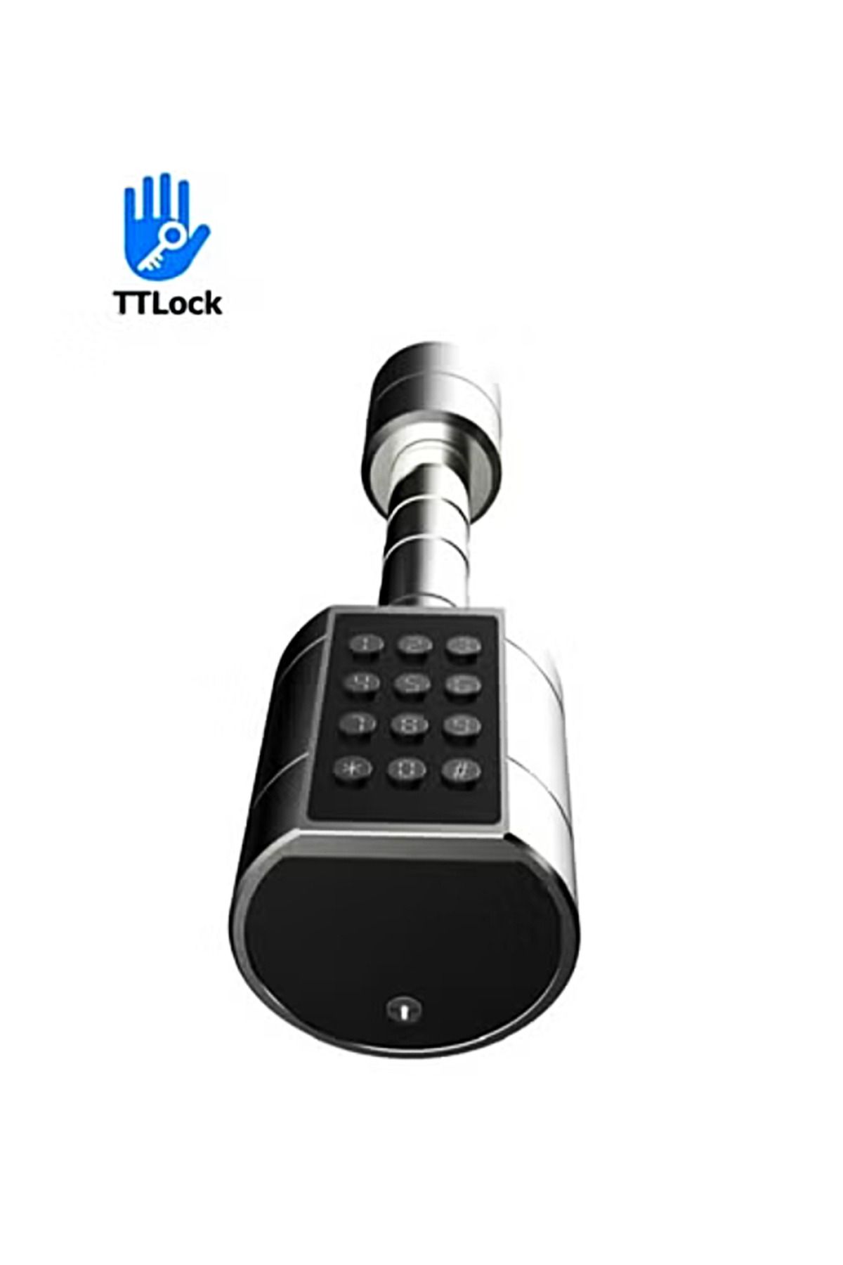 DarTech-Dartek Smart Lock 5 Ways to Unlock with Fingerprint and Keypad Fits Any Door Global Version Home System Silver 4