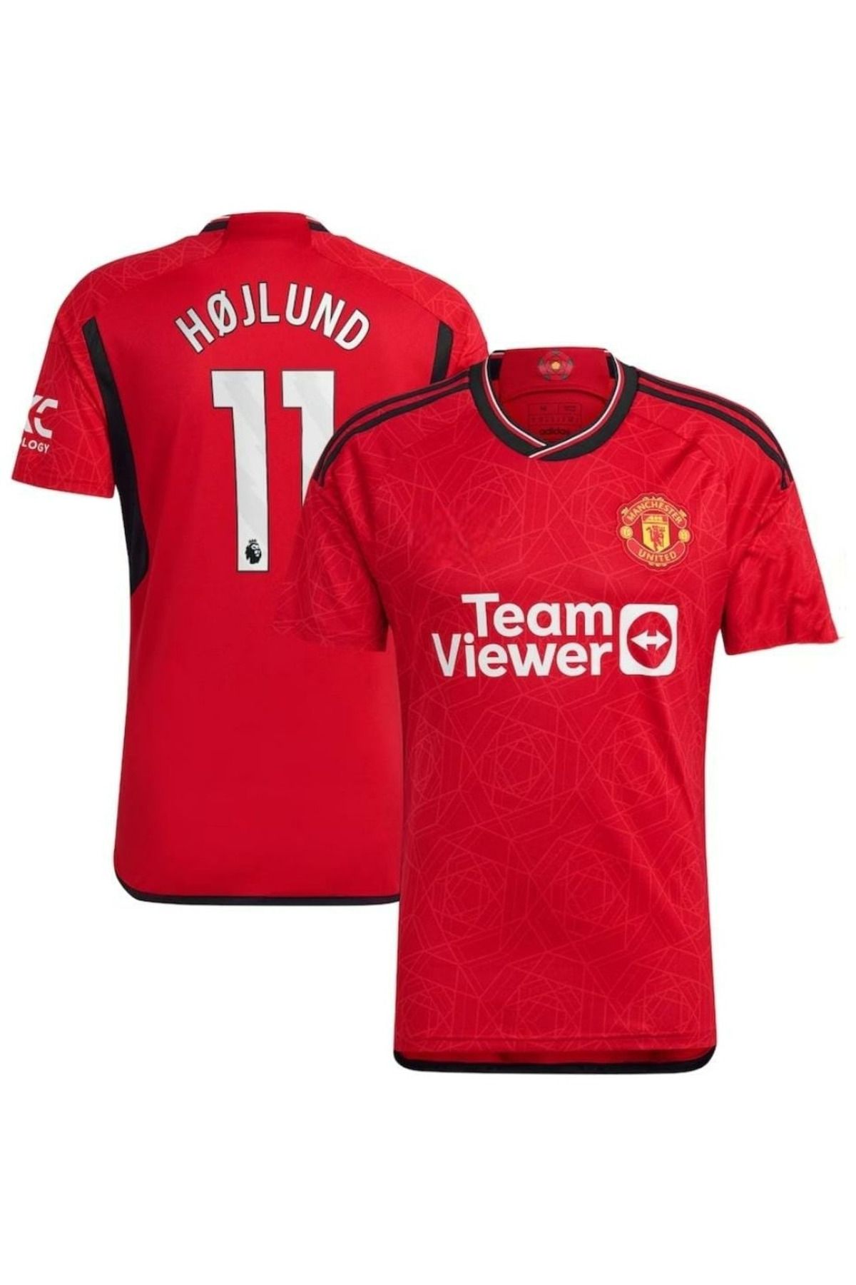 kombinezyum Manchester United 2023/24 Yeni Sezon Rasmus Højlund Iç Saha Forması