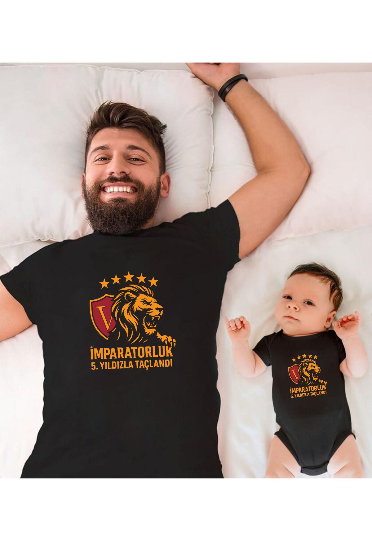 Tshirthane 5 Yıldız İmparatorluk Baba Oğul Kız TEK ÜRÜN FİYATIDIR KOMBİN YAPMAK İÇİN EN AZ 2 ADET SEPETE EKLE