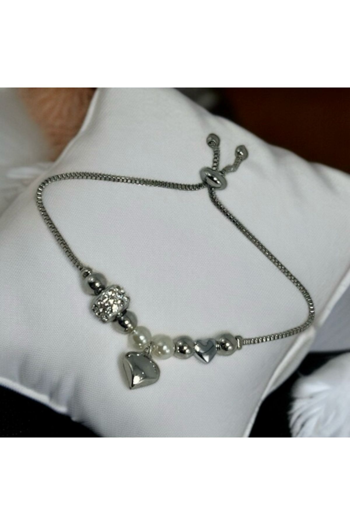 Accessories inci Detaylı Kalpli Bileklik
