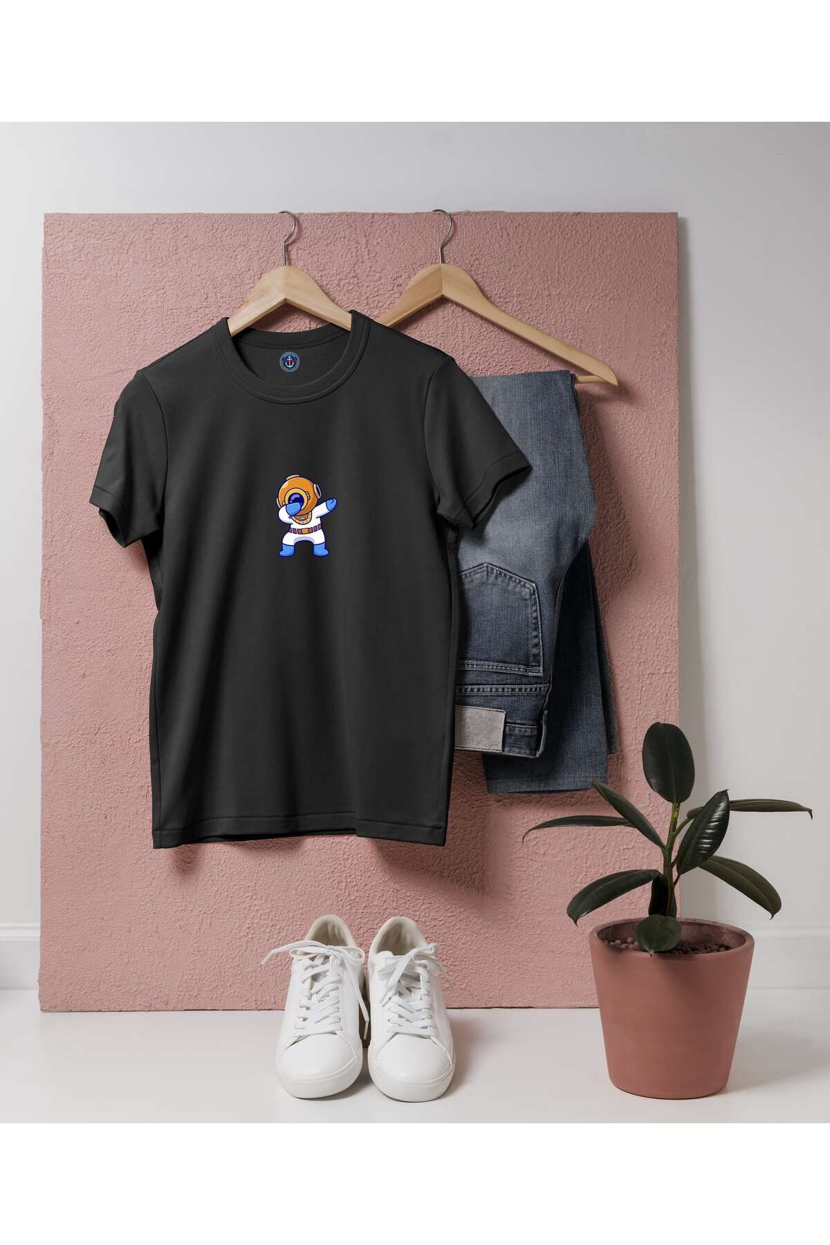 bahriyeli.jpeg Oversize Mutlu Dansçı Dalgıç / Happy Diver Tasarım unisex T-shirt