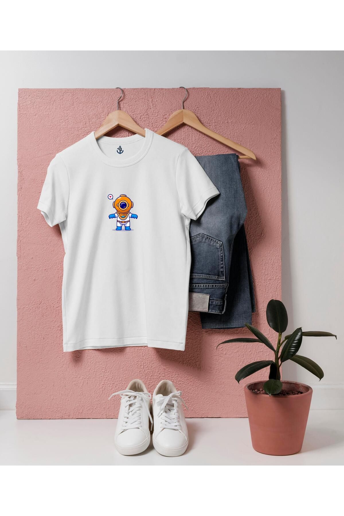 bahriyeli.jpeg Oversize Elleri açık dalgıç tasarım unisex T-shirt
