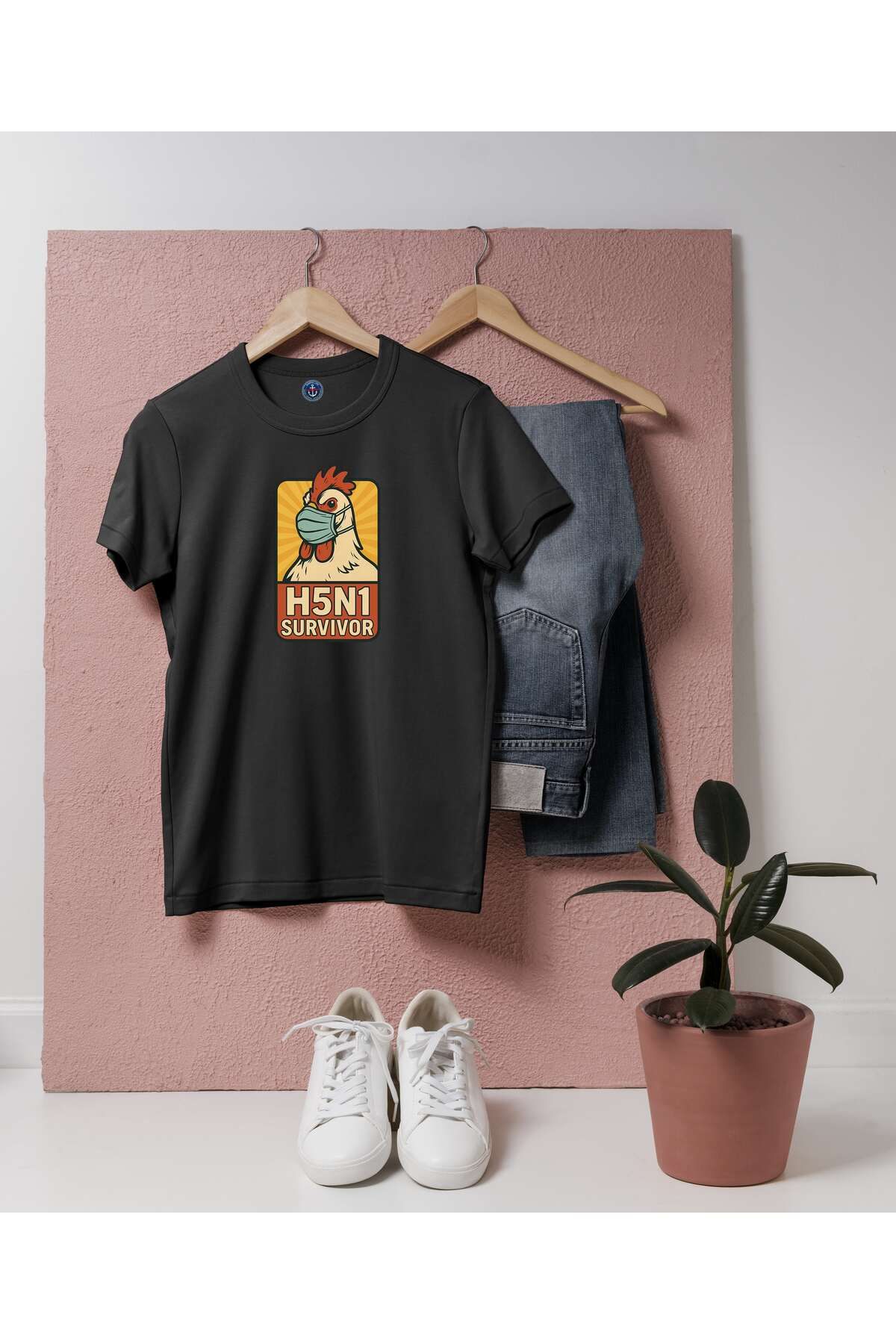 bahriyeli.jpeg Oversize H5N1 Survivor Tasarımlı unisex T-shirt