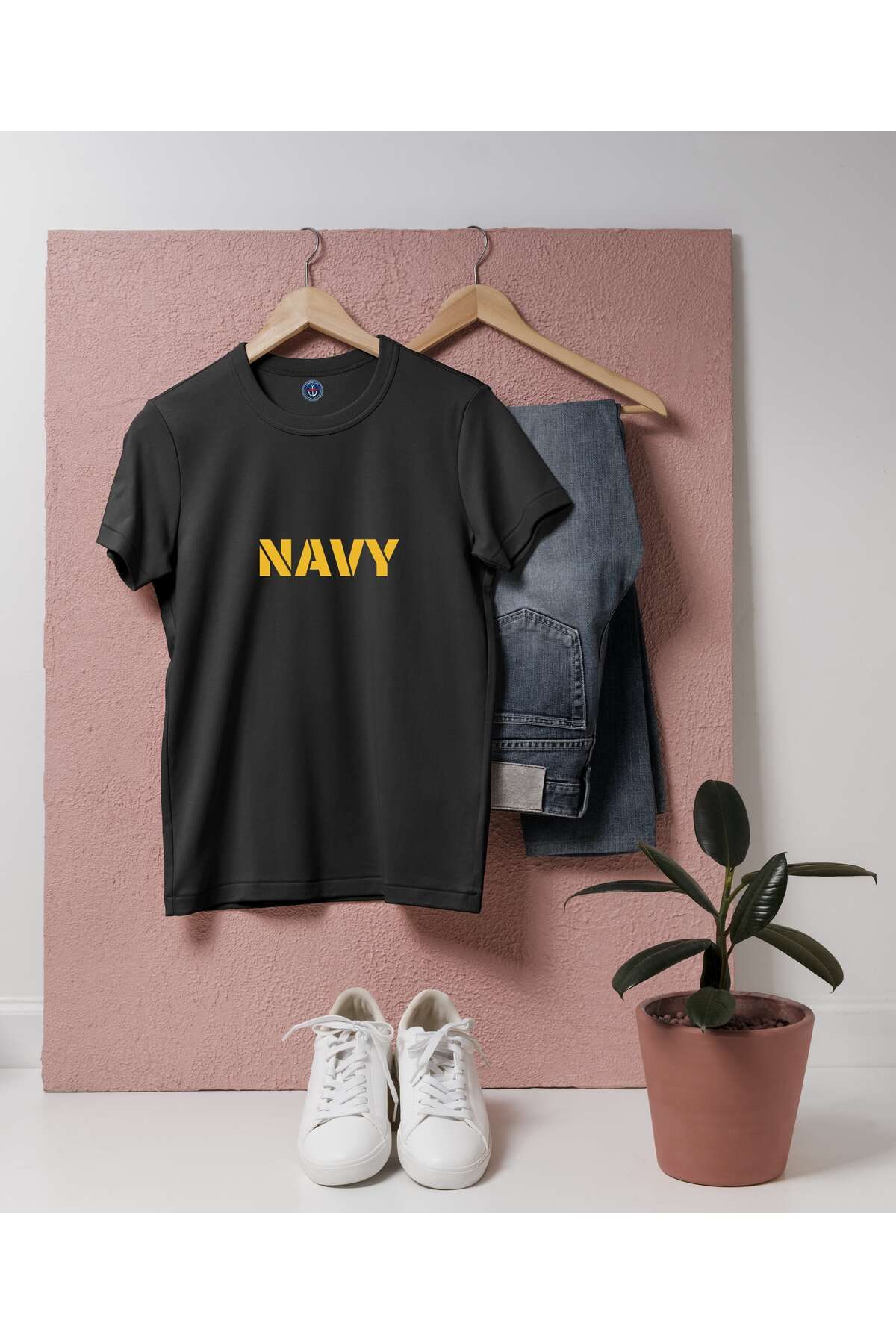 bahriyeli.jpeg Oversize Navy / Donanma Yazılı unisex T-shirt