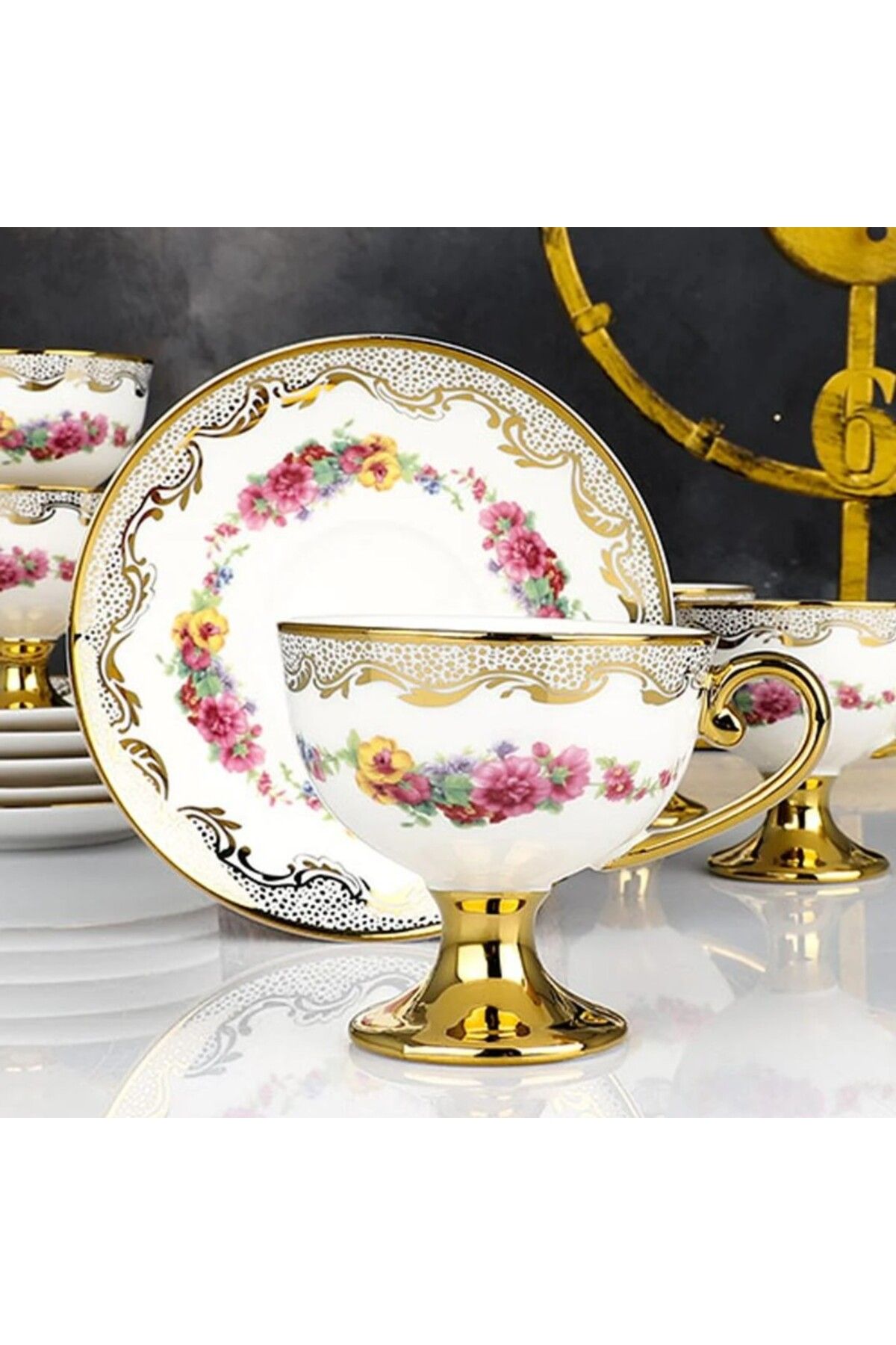 Gürdamar Home Drew 90 cc 6'lı Ayaklı Fincan